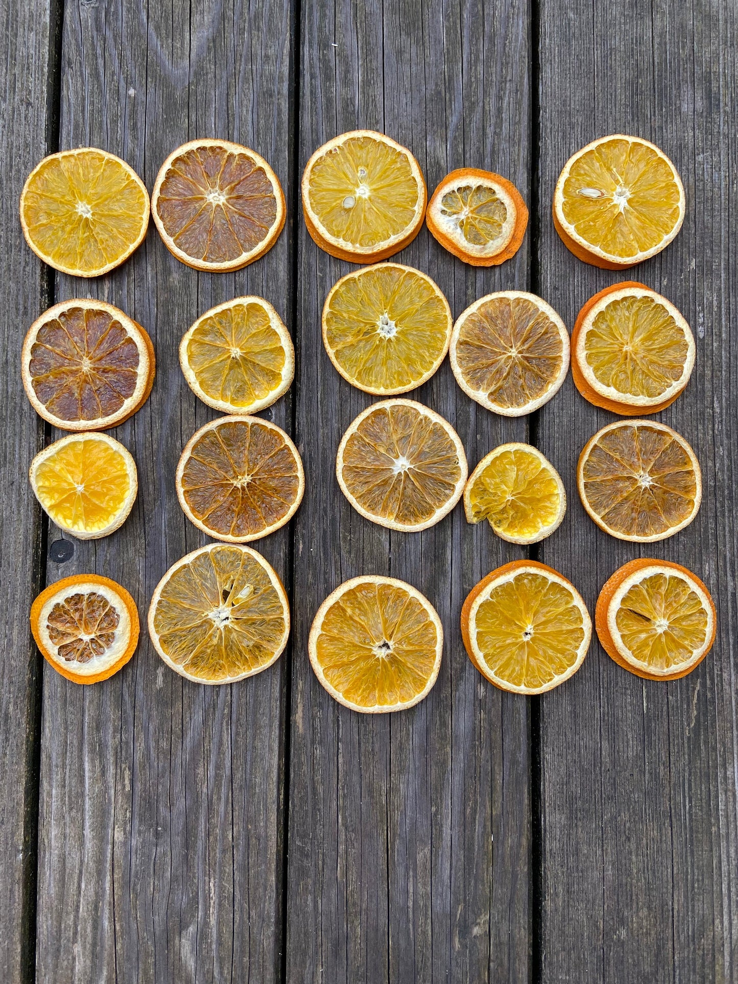 getrocknete Orangenscheiben