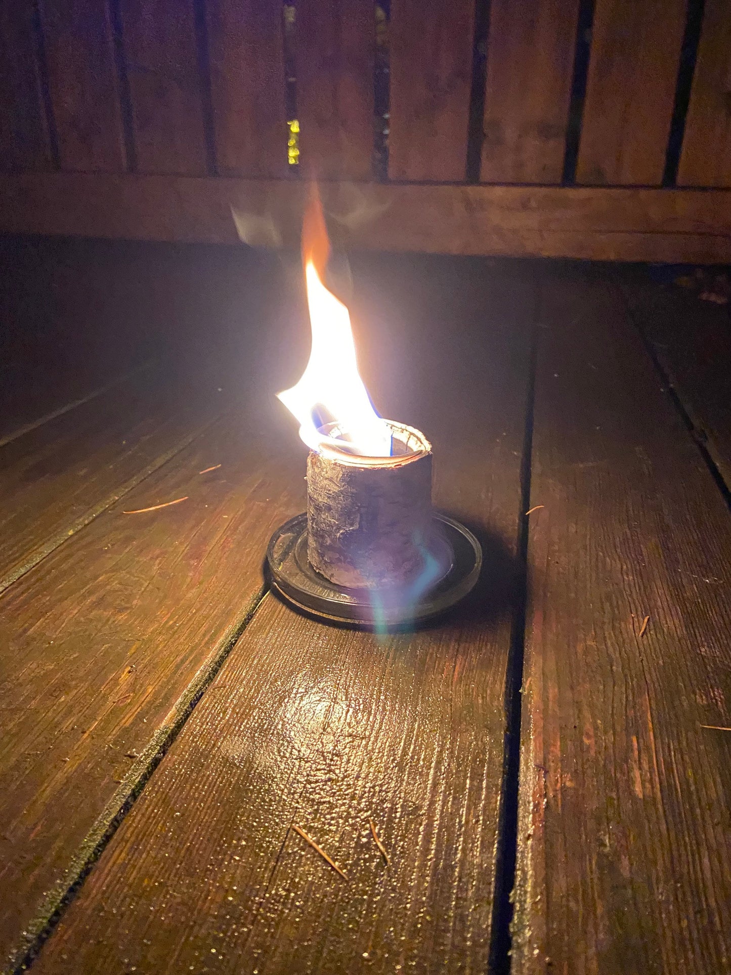 Outdoor Licht | Mini-Schwedenfeuer | Birken Kerze