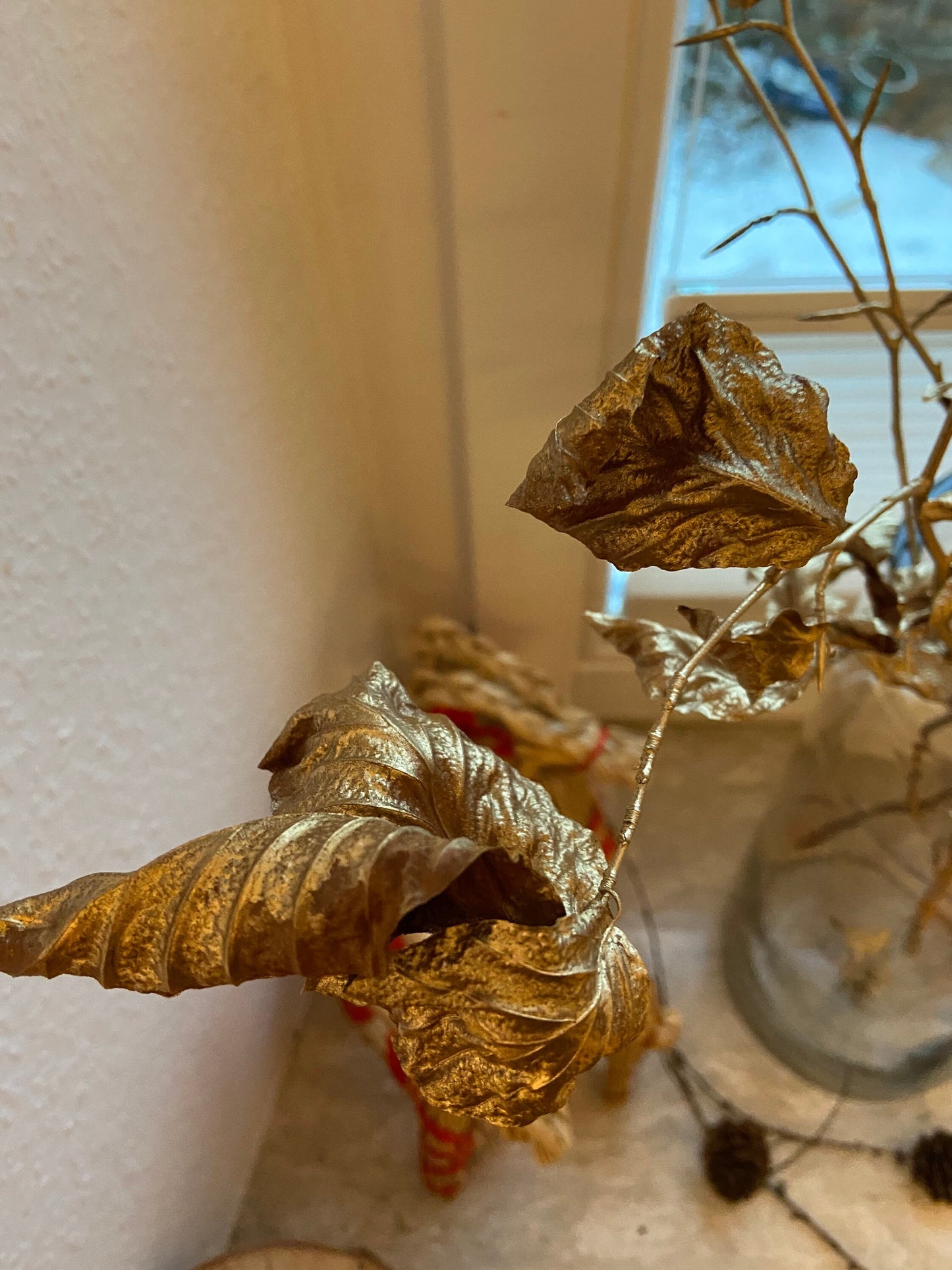 Buchenzweig | gold | Zierzweig für die Vase