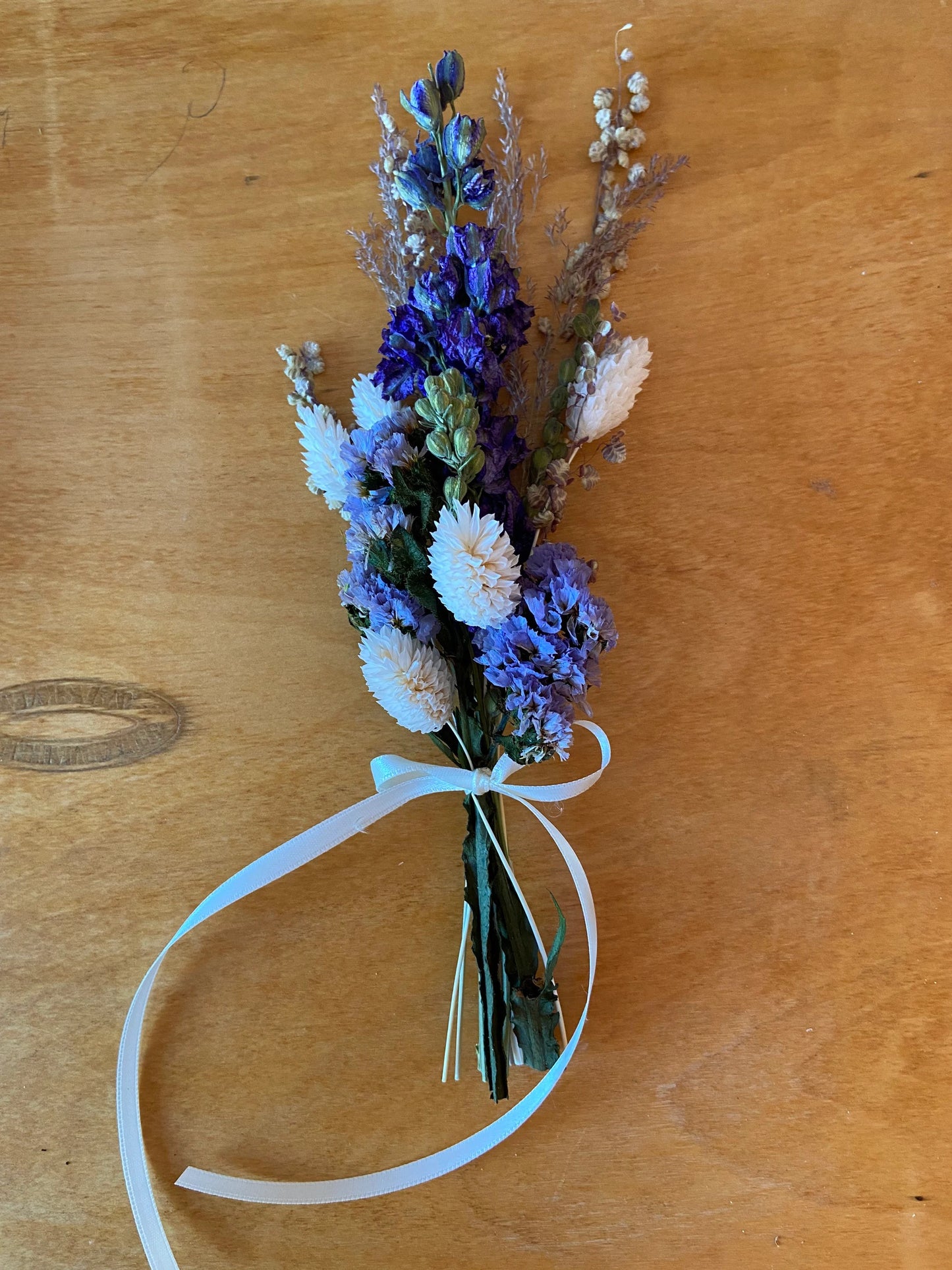 Trockenblumenstrauß | klein | blau