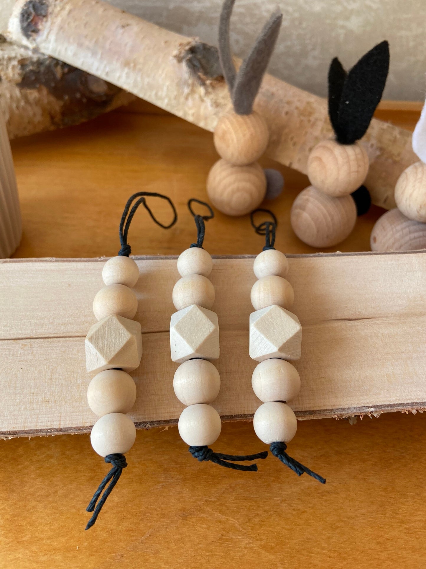 Anhänger | Holzperlen | Ostern | Weihnachten | Frühling | Deko |