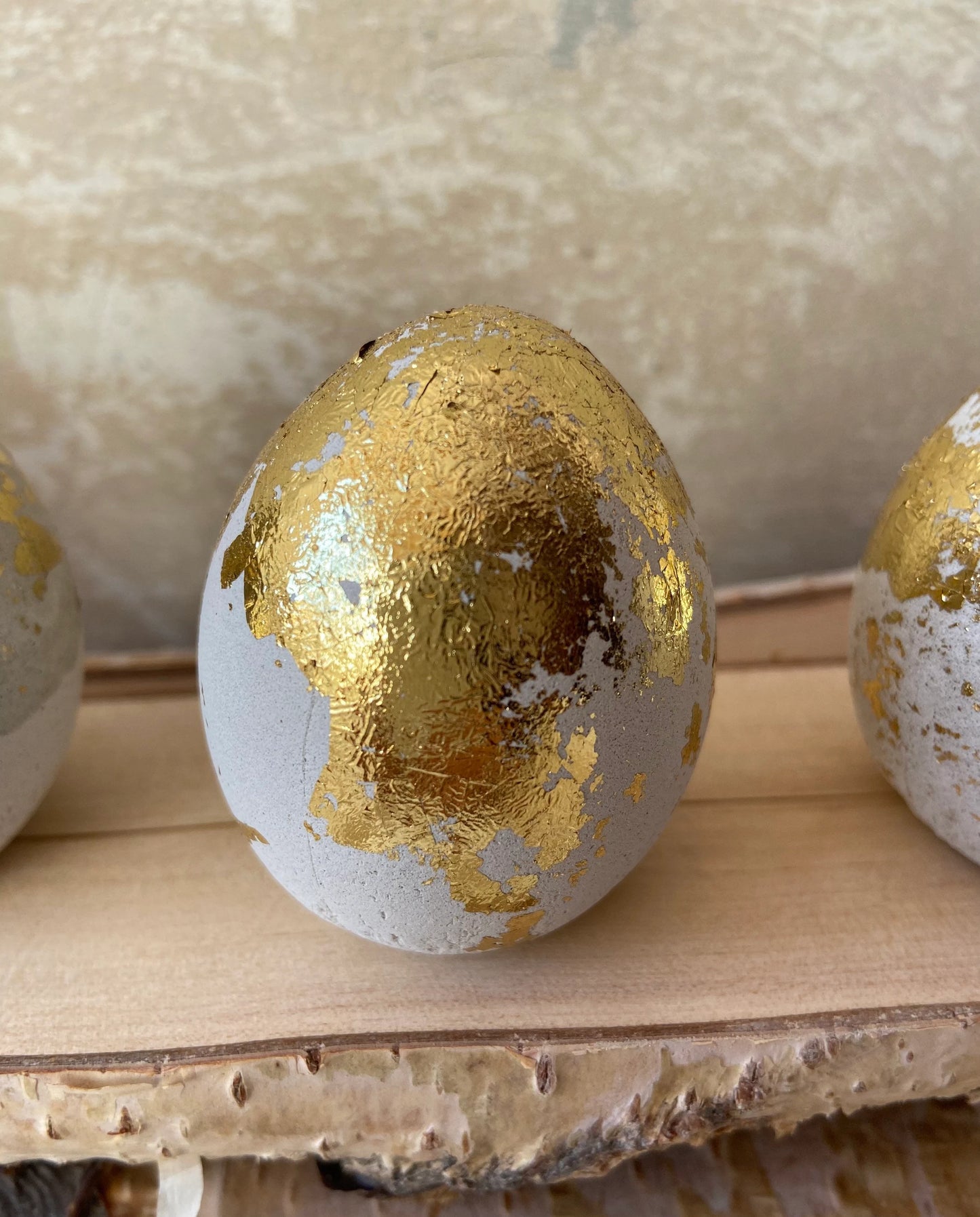 Betonei mit Gold | Osterei | Goldei | Ostern | Ostertisch | Osterdeko | Deko | Einladung | Tischdeko