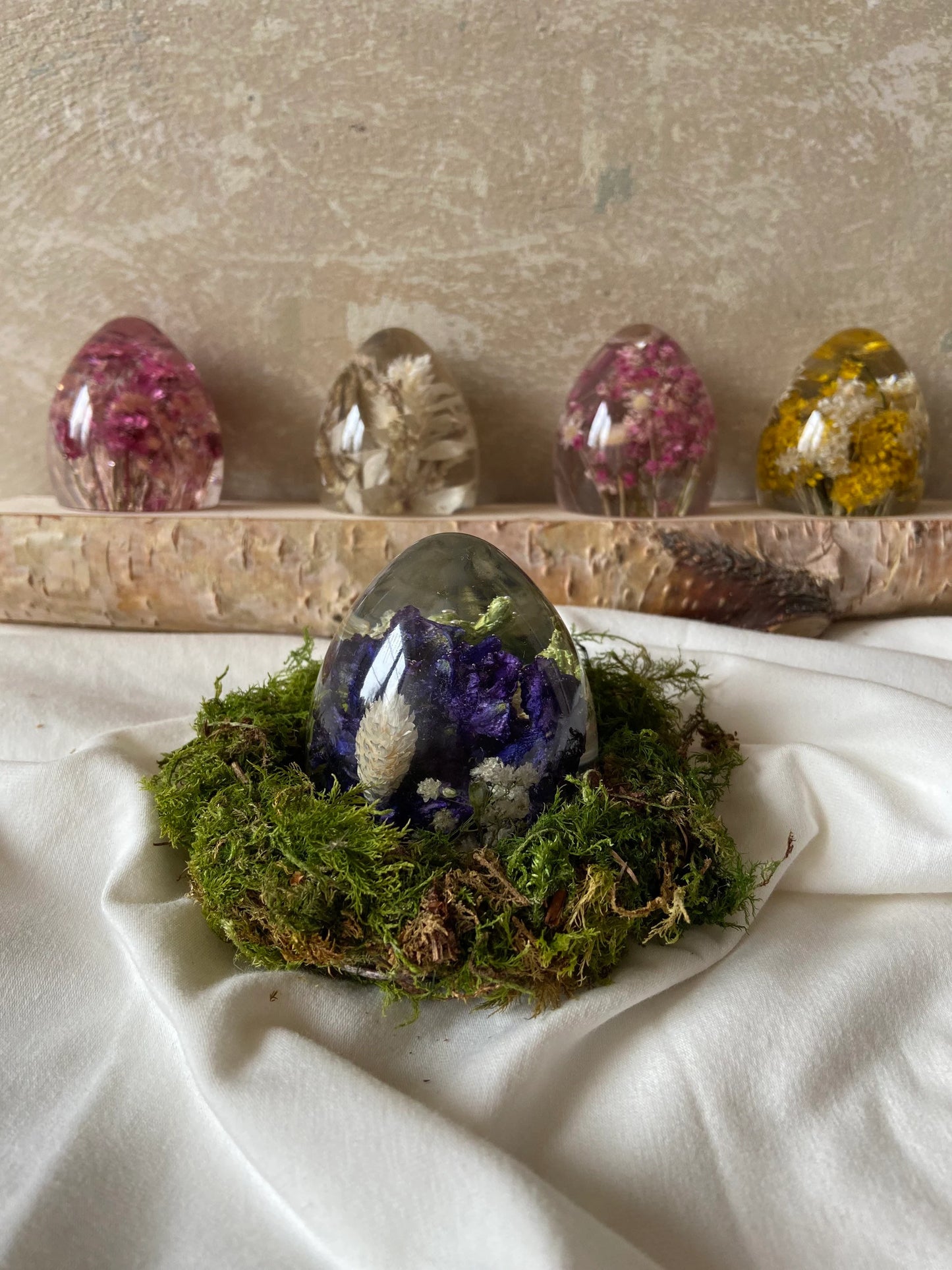 Osterei | Blütenei | Epoxi | getrocknete Blüten | Ostern | Ostertisch | Osterdeko |Trockenblumen | Tischdeko