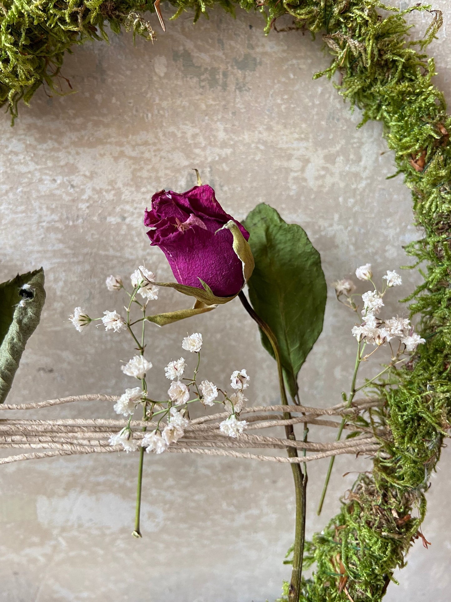 Herz | Trockenblumen | Moos | Rosen | getrocknete Blüten | Liebe | kleine Geschenke | Muttertag | Love