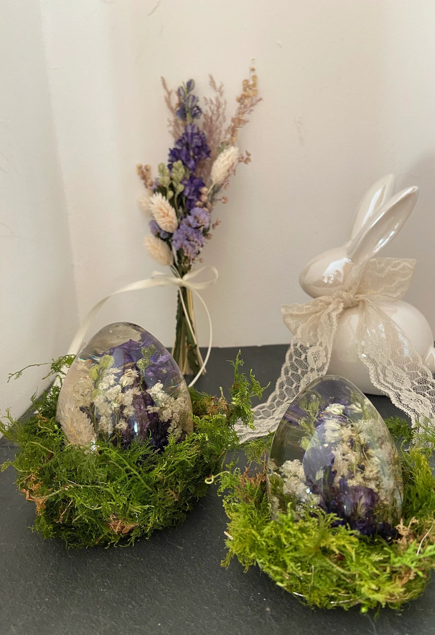 Osterei | Blütenei | Epoxi | getrocknete Blüten | Ostern | Ostertisch | Osterdeko |Trockenblumen | Tischdeko