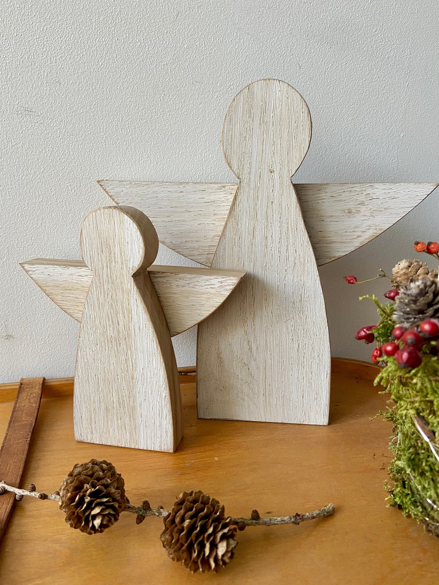 Engel | Holz | Weihnachtsengel | Adventsdeko | Weihnachtsdekoration | weiß | Shabby Optik | Weihnachten | Schutzengel | Christkind