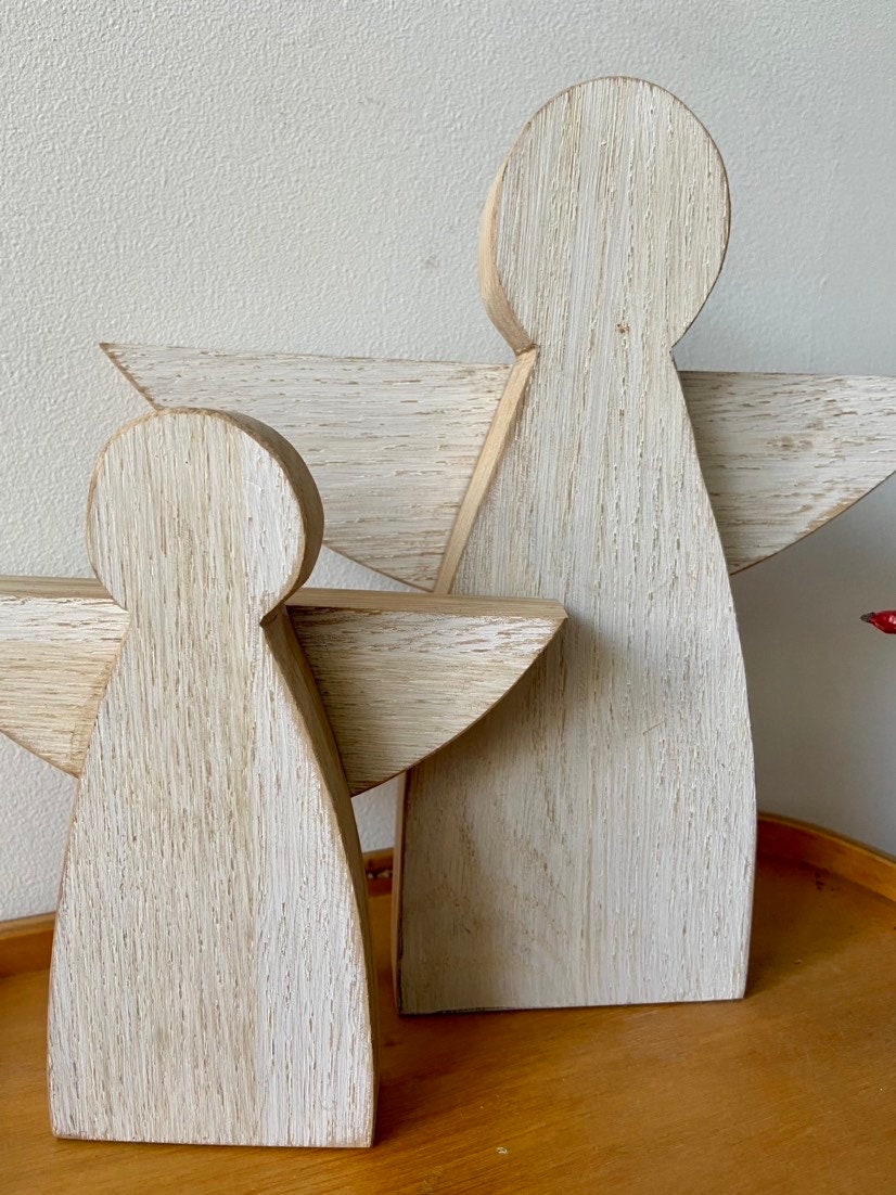 Engel | Holz | Weihnachtsengel | Adventsdeko | Weihnachtsdekoration | weiß | Shabby Optik | Weihnachten | Schutzengel | Christkind