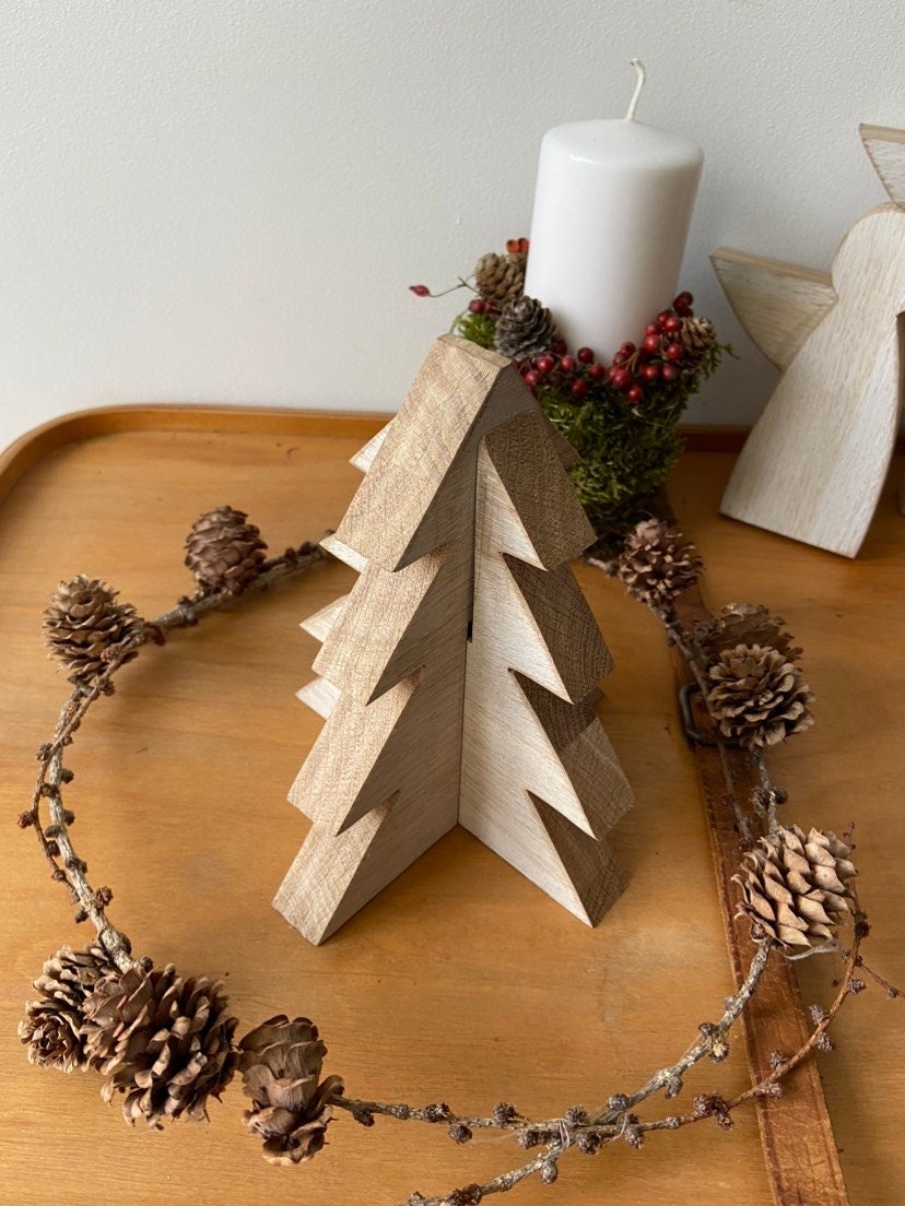 Tannenbaum | Holz | Weihnachtsbaum | Adventsdeko | Weihnachtsdekoration | weiß | Shabby Optik | Weihnachten | Christbaum| Tanne