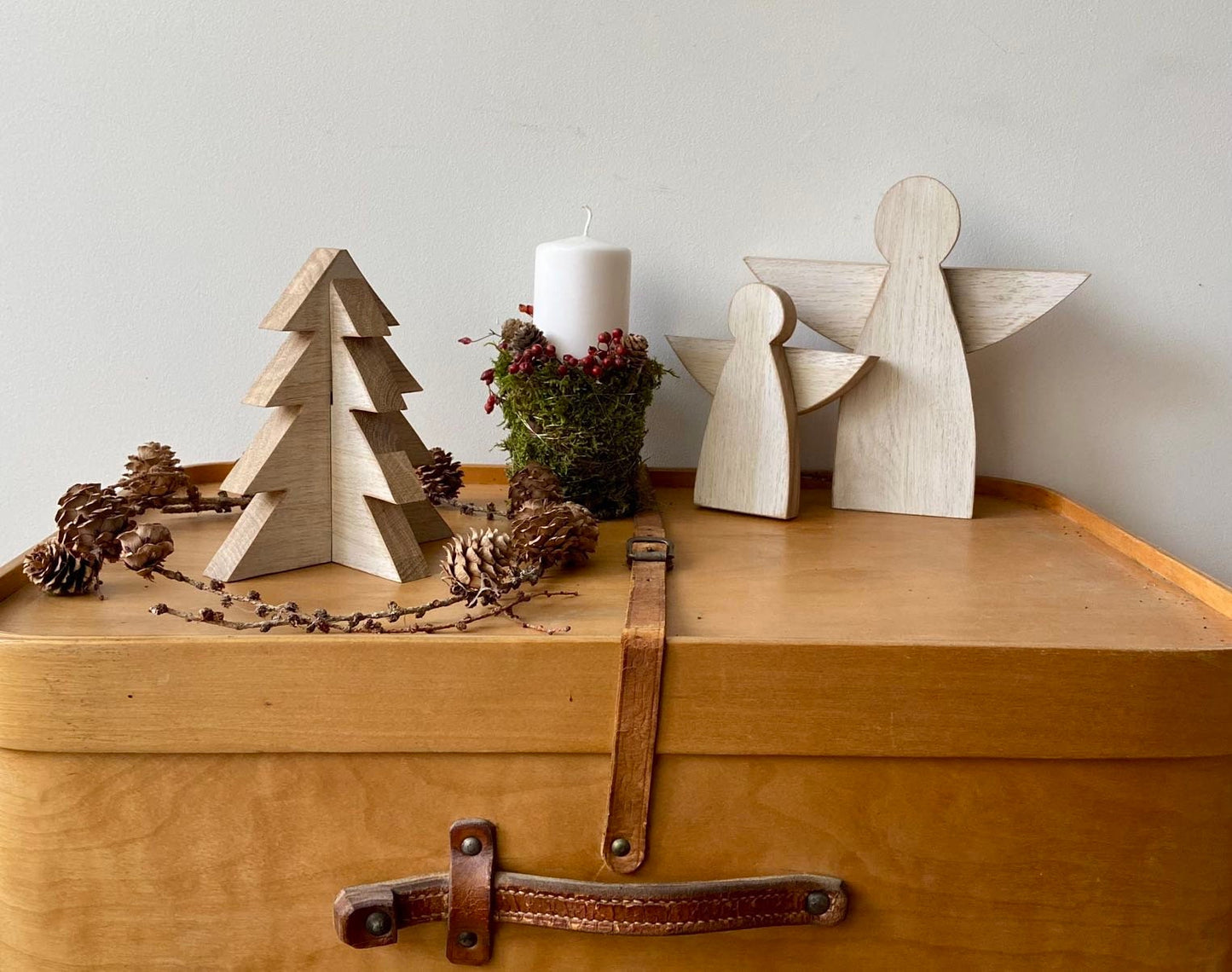 Tannenbaum | Holz | Weihnachtsbaum | Adventsdeko | Weihnachtsdekoration | weiß | Shabby Optik | Weihnachten | Christbaum| Tanne