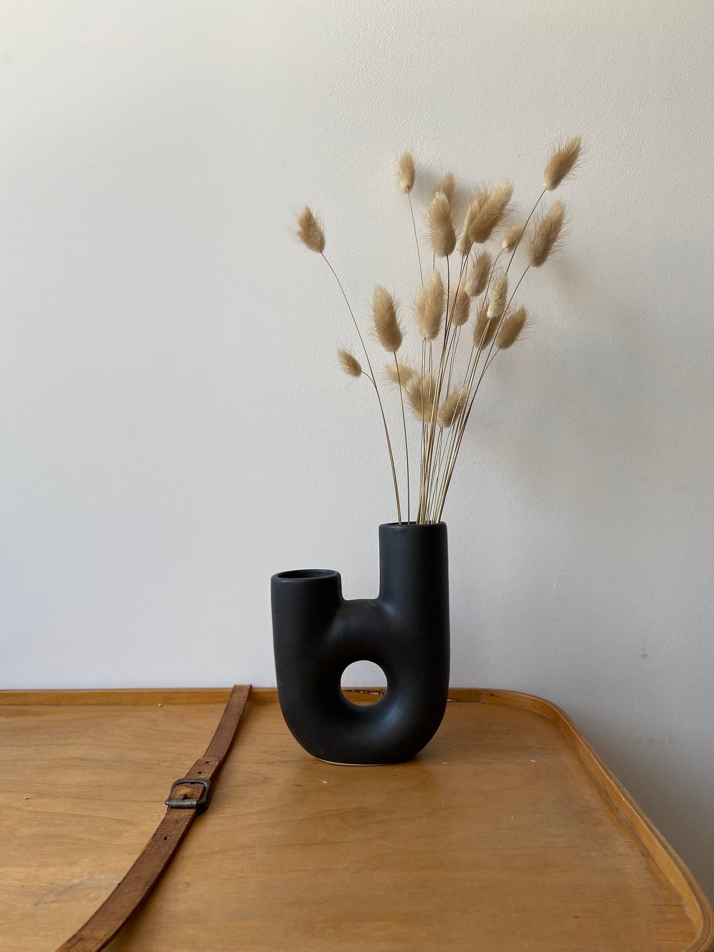 Vase | Schwarz | Weiß | Donut | Keramik | Ostern | Ostertisch | Osterdeko | Deko | Tischdeko