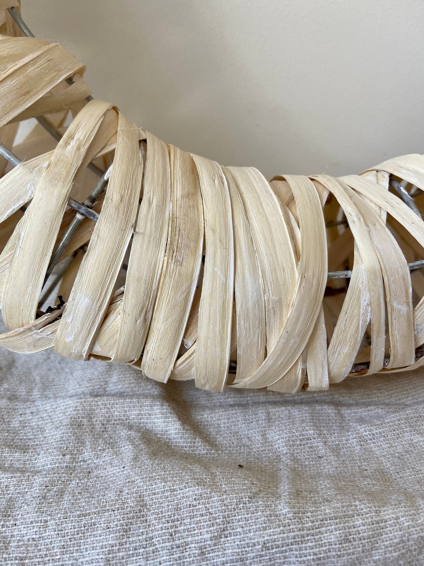 Weidenkranz weiß gewaschen | Türkranz | Kranz | Shabby Look | Skandinavisch | Wanddeko