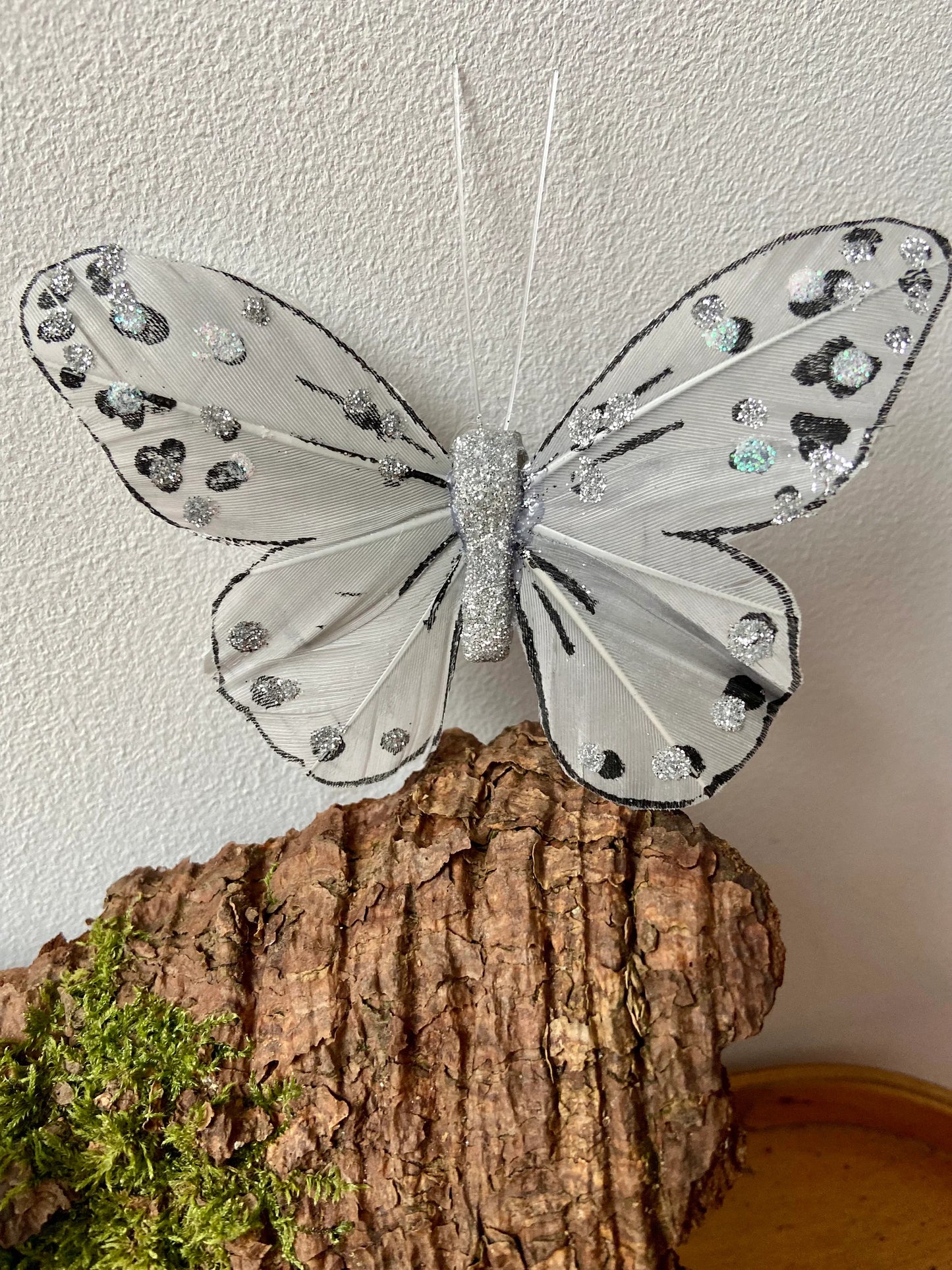 Schmetterling | Glitzer | Frühlingsdeko | Bastelmaterial |
