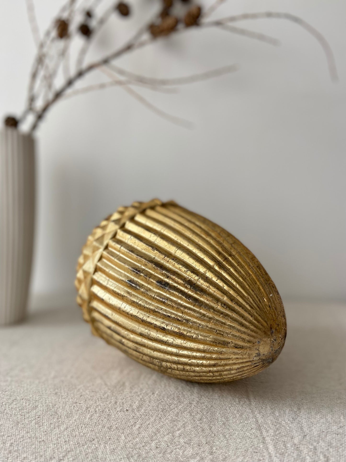 Baumanhänger | Eichel | Baumfrucht | Herbst | Winter | Weihnachten | Deko | Antikgold | Gold | | schönes Zuhause | Shabbylook |