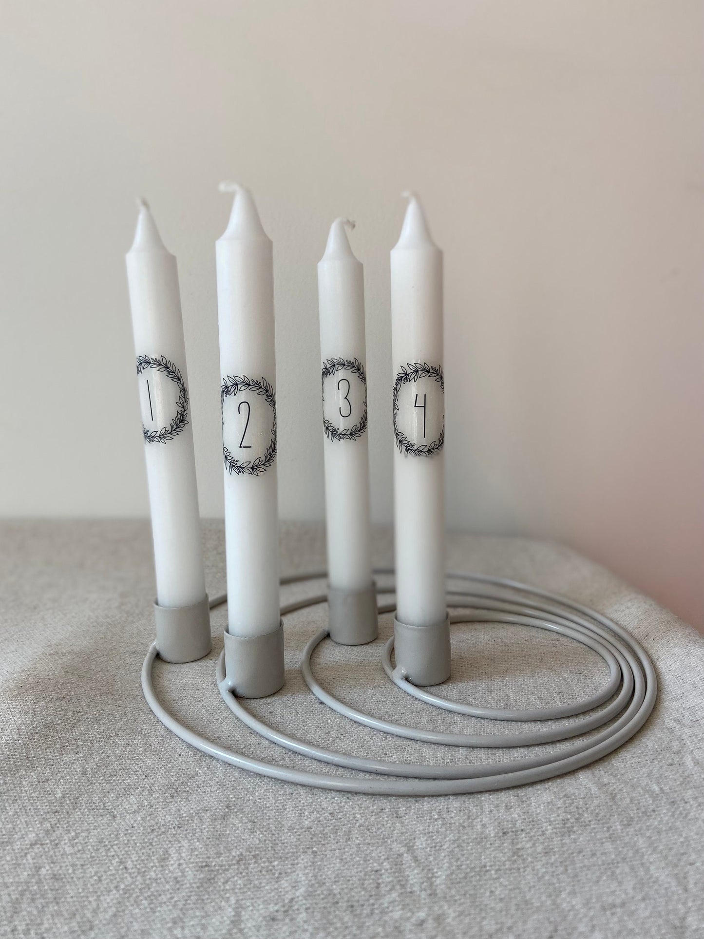 Kerzenhalter | Ringe | Adventskranz | Metallringe | Advent | stone| Skandinavisch | schlicht | Weihnachten | Minimalistisch | Wohndeko