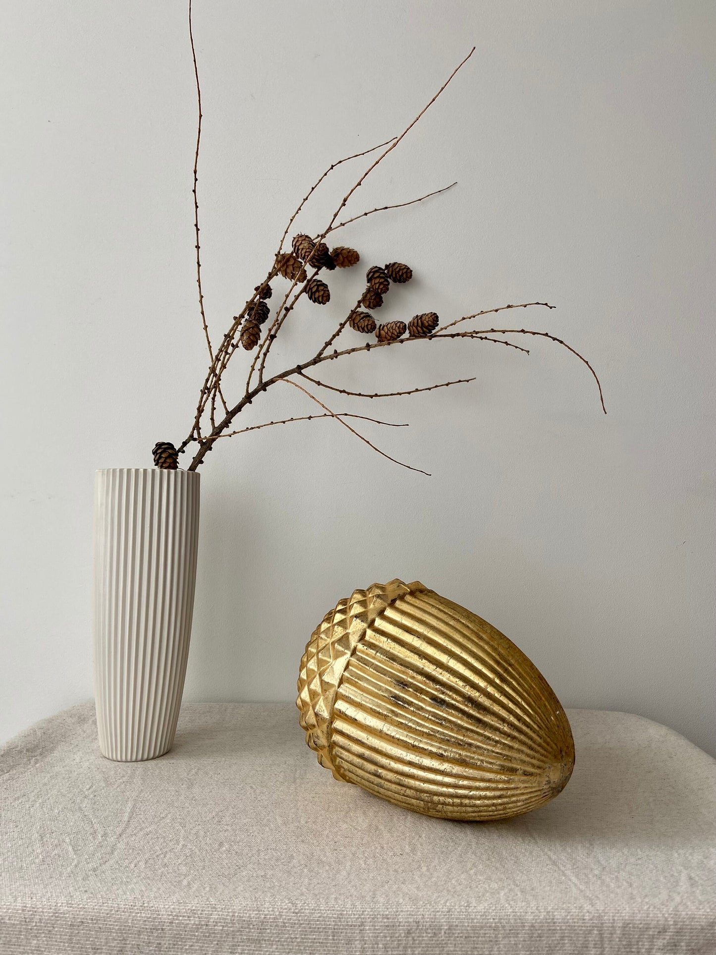 Baumanhänger | Eichel | Baumfrucht | Herbst | Winter | Weihnachten | Deko | Antikgold | Gold | | schönes Zuhause | Shabbylook |