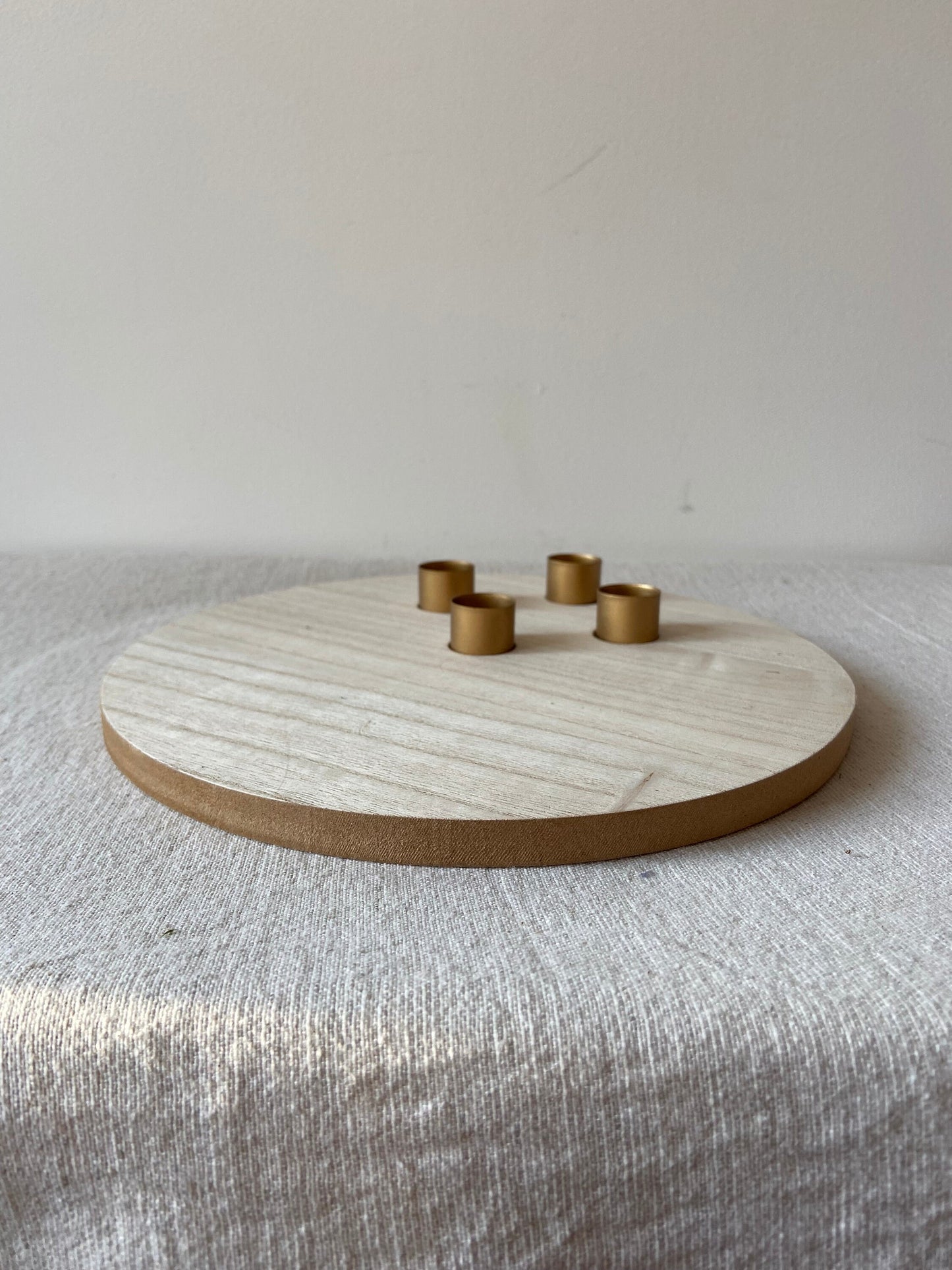 Holz-Kerzentablett | Adventskranz | Advent | Weihnachten | Winter | Kerzen | Holz | Kerzenhalter