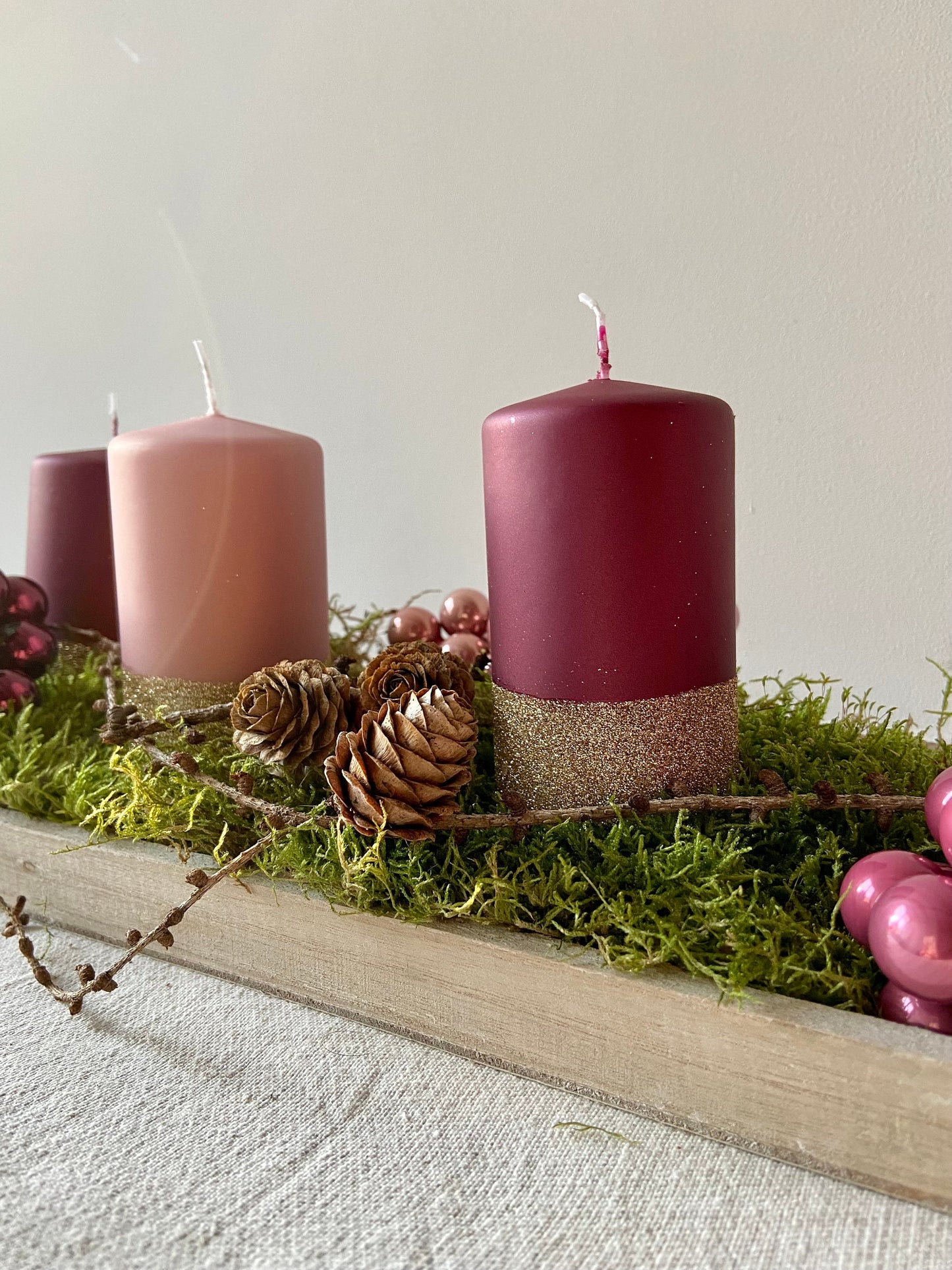 Holz Tablett | Deko Schale | ShabbyLook | Schale | Weihnachten | Advent | Winter | Deko | Tablett | Stone | Holz | weiß