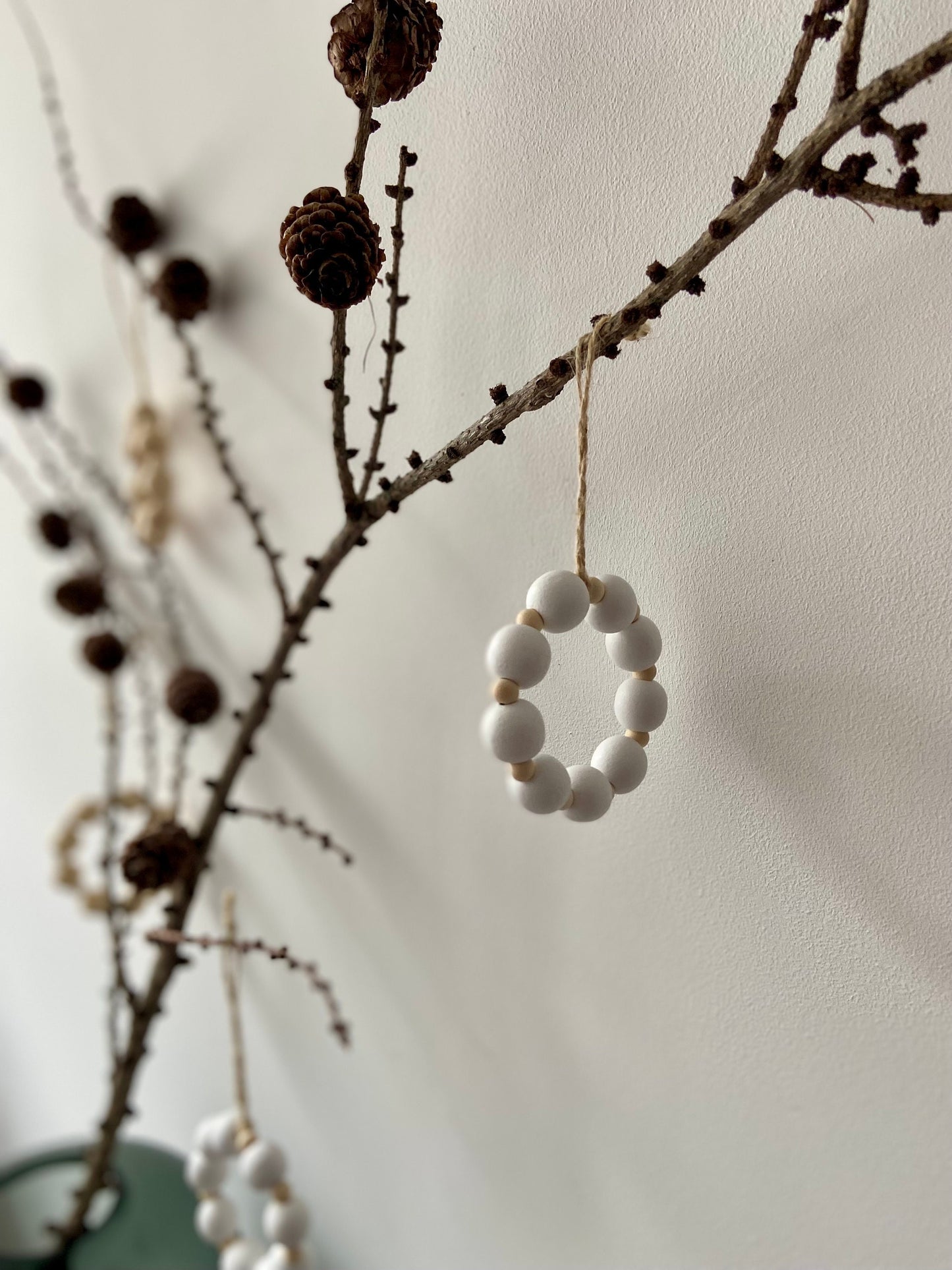 Holzperlen Ringe Baumschmuck | Weihnachtsschmuck | Holperle | Weihnachten | Advent | Weihnachtsdeko | Adventsdeko | Christbaumschmuck