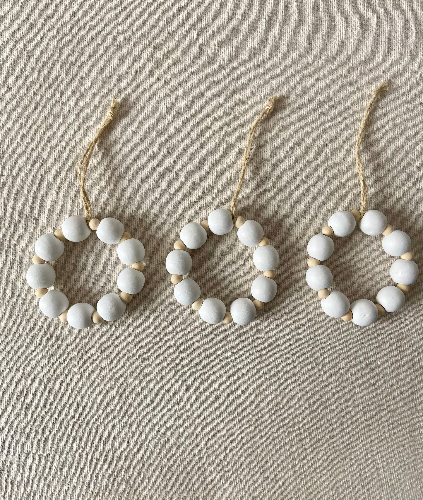 Holzperlen Ringe Baumschmuck | Weihnachtsschmuck | Holperle | Weihnachten | Advent | Weihnachtsdeko | Adventsdeko | Christbaumschmuck