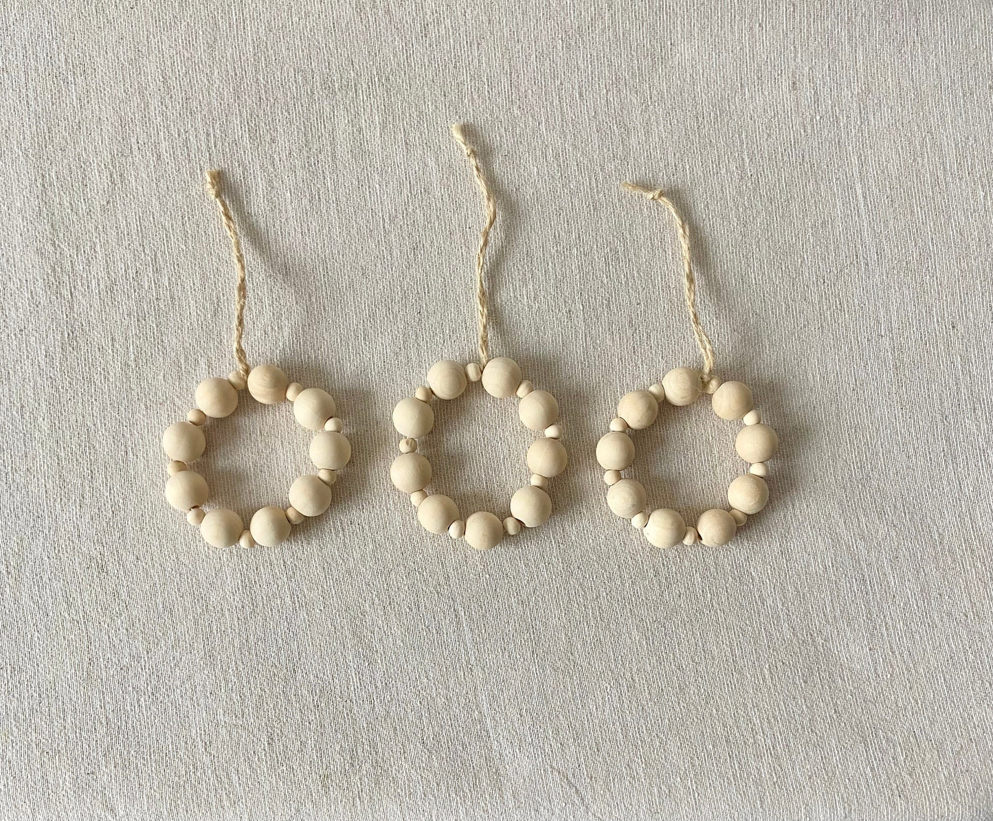 Holzperlen Ringe Baumschmuck | Weihnachtsschmuck | Holperle | Weihnachten | Advent | Weihnachtsdeko | Adventsdeko | Christbaumschmuck