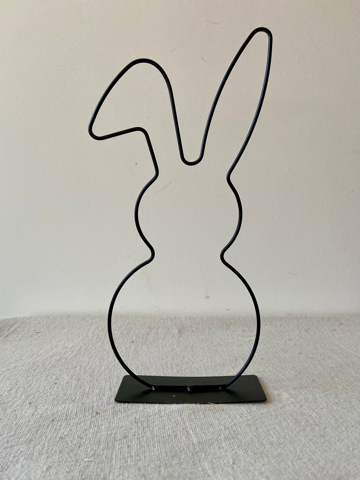 Metall Hase stehend | Osterhase | Frühlingsdeko | Osterdekorstion | Osten | Hase | schwarz | Frühling | Homedeko | Knickohrhase