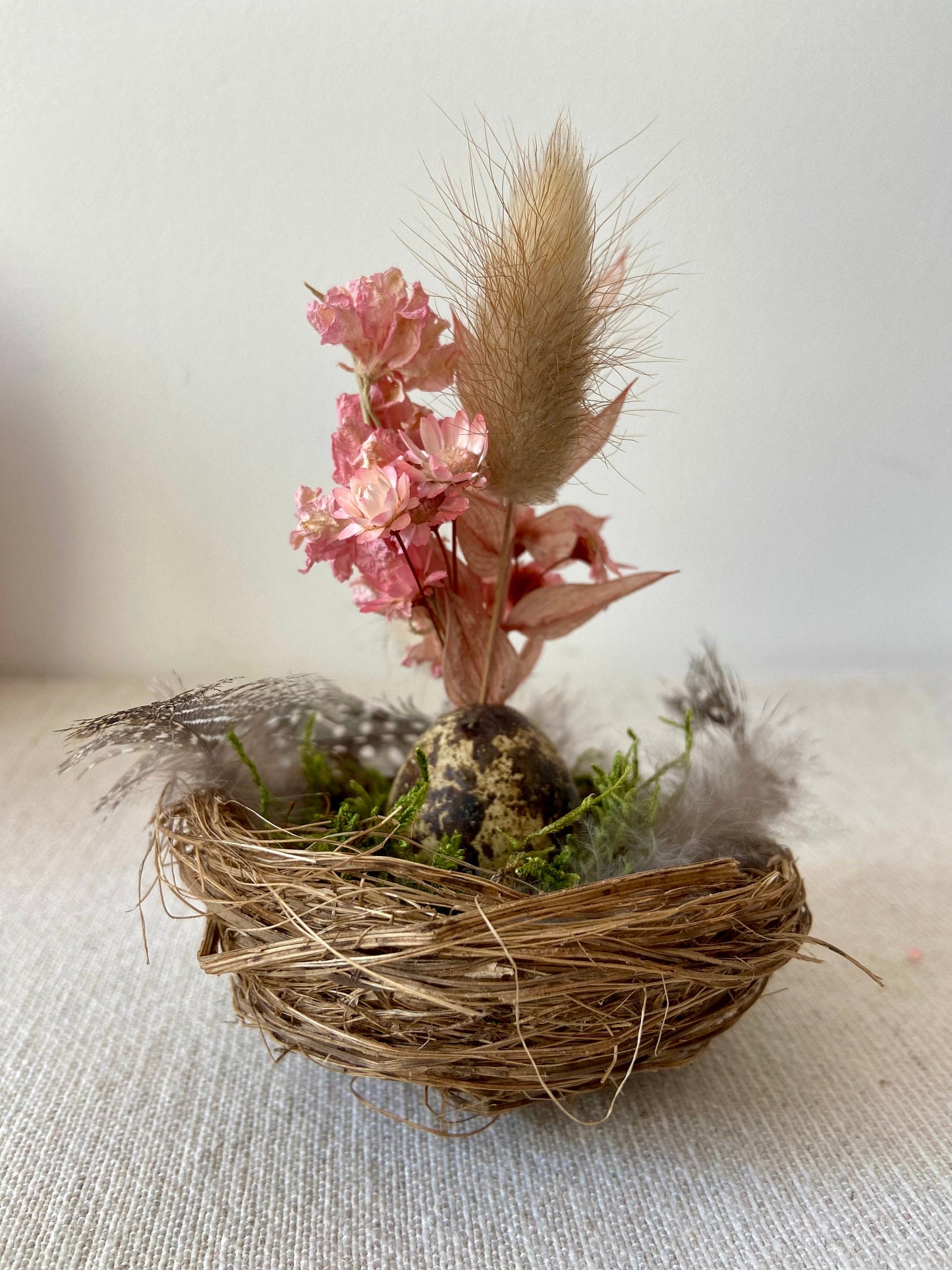 Nestchen mit Blüten | Ostern | Frühling | Dekoration | Osterdeko | natürliche Deko | Skandinavisch | schlicht