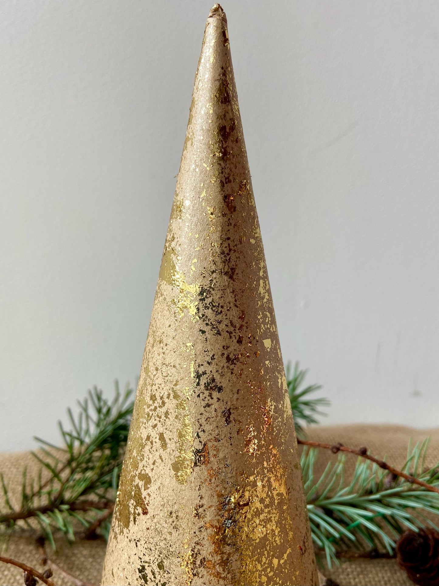 Weihnachtsbaum Gold | Tannenbaum | Goldenes Bäumchen | Advent | Weihnachten | Deko | Winter | Naturdeko | Mini-Tannenbaum