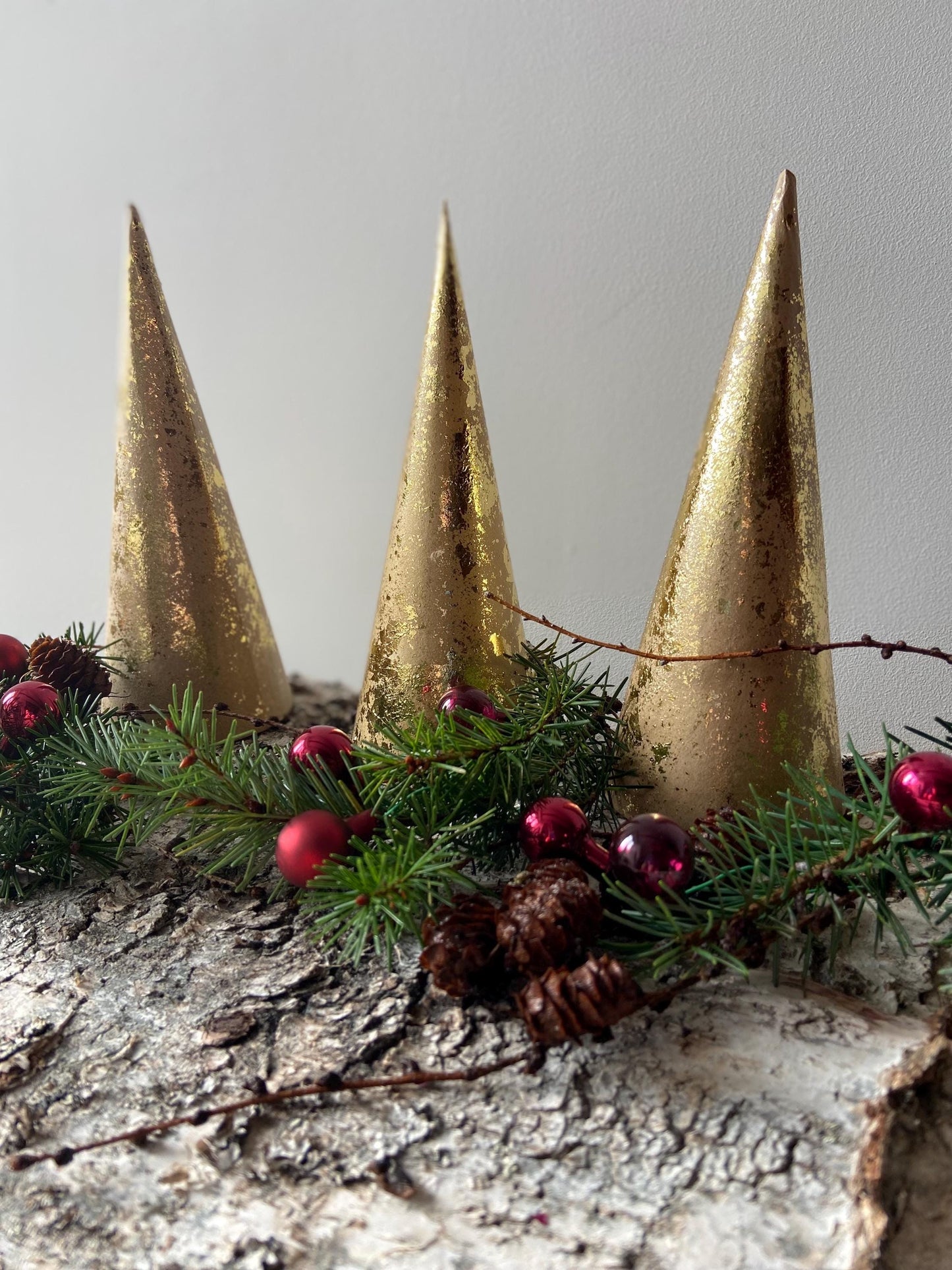Weihnachtsbaum Gold | Tannenbaum | Goldenes Bäumchen | Advent | Weihnachten | Deko | Winter | Naturdeko | Mini-Tannenbaum