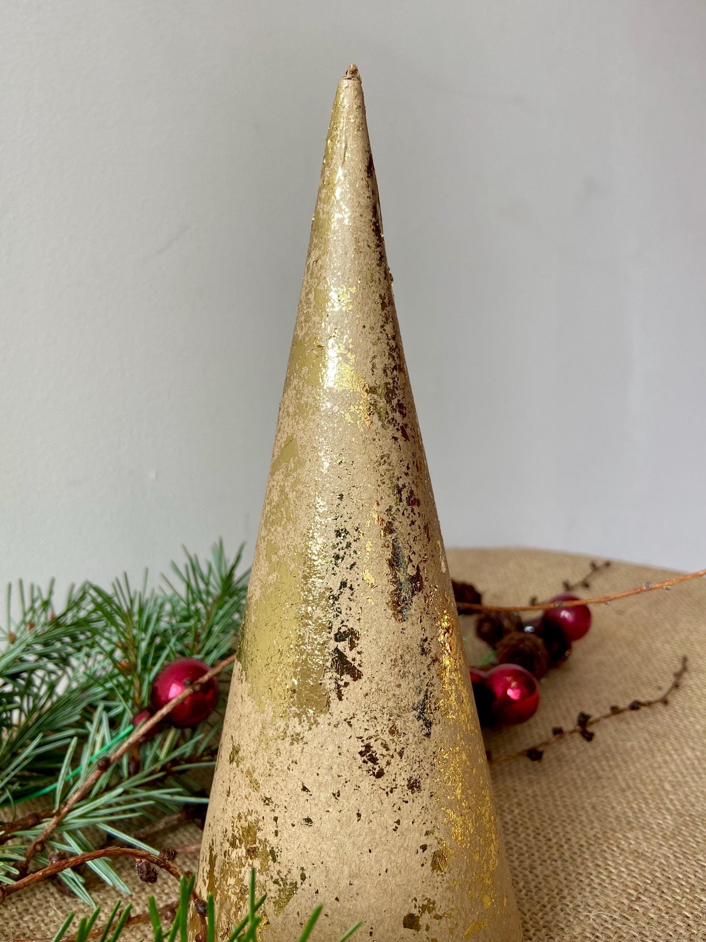 Weihnachtsbaum Gold | Tannenbaum | Goldenes Bäumchen | Advent | Weihnachten | Deko | Winter | Naturdeko | Mini-Tannenbaum