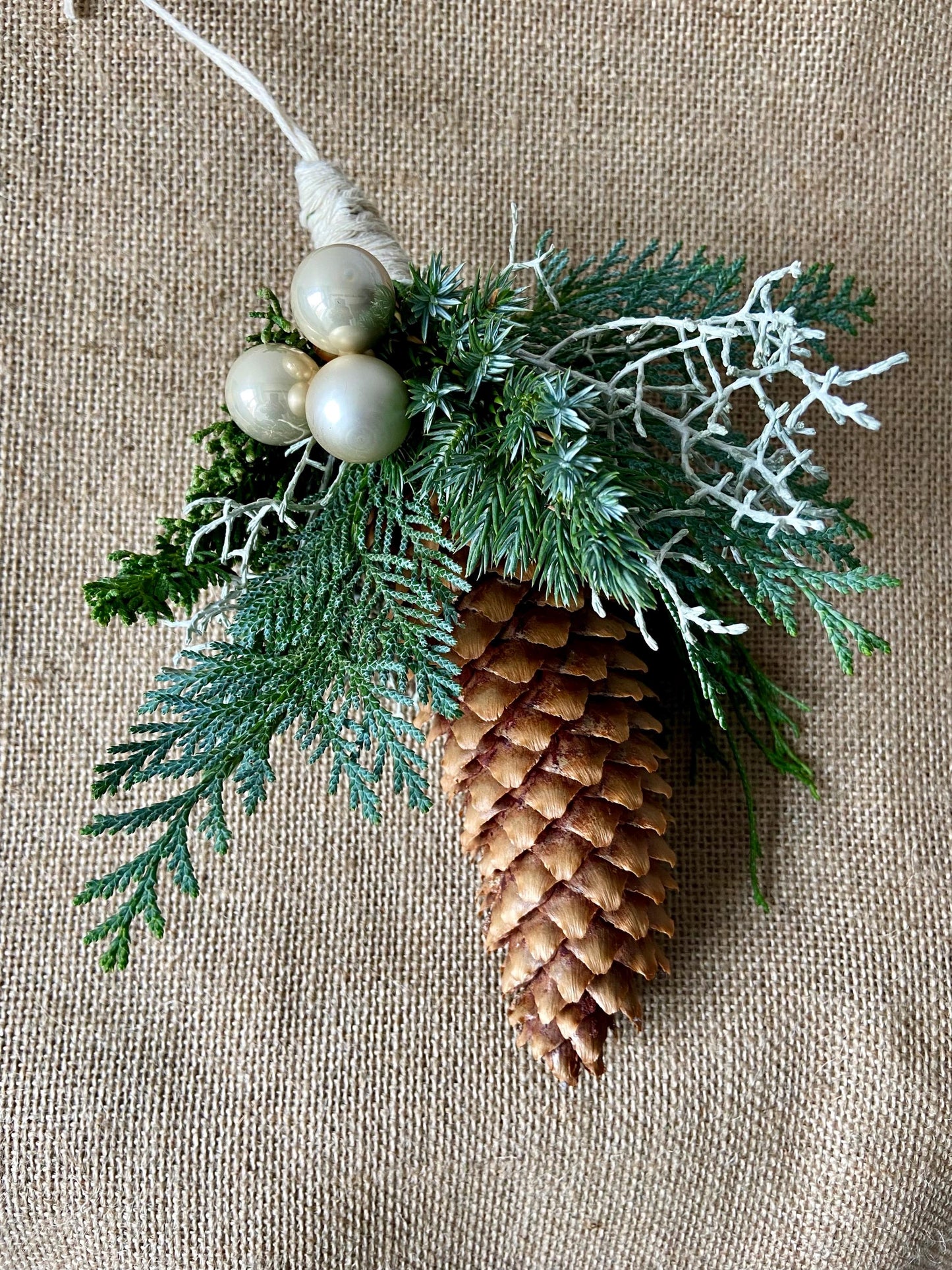 Weihnachtszapfen | Baumanhänger | Weihnachten | Herbst | Advent | Baumschmuck | Christbaum | Fensterdeko | Kugeln | fisches Grün