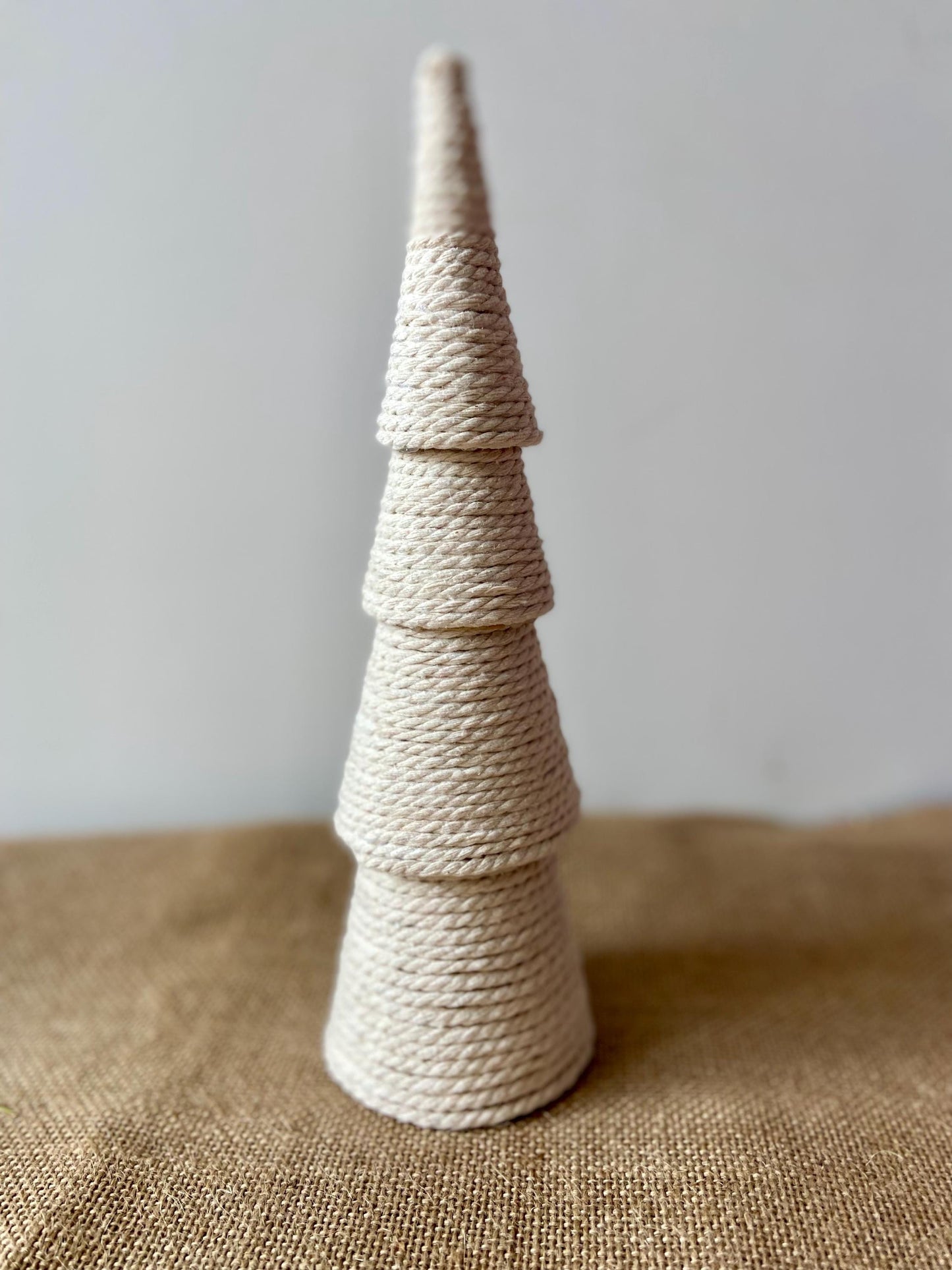 Weihnachtsbaum Wolle | Tannenbaum | Garn Bäumchen | Advent | Weihnachten | Deko | Winter | Naturdeko | Mini-Tannenbaum 4er-Set