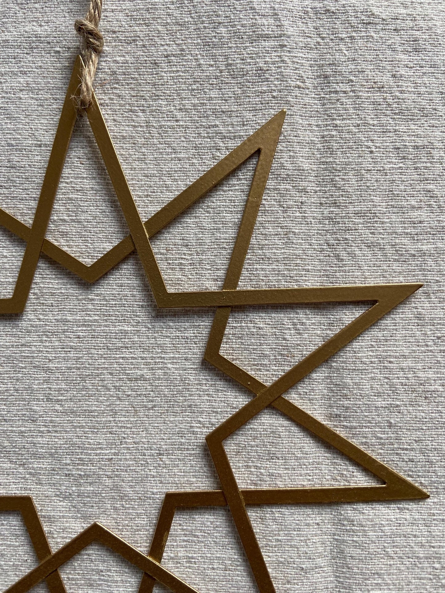 Stern | Metallstern | Weihnachtsstern | gold | Weihnachten | Advent | Weihnachtsdeko | Fensterdeko | Anhänger | Adventsdeko | Christbaum