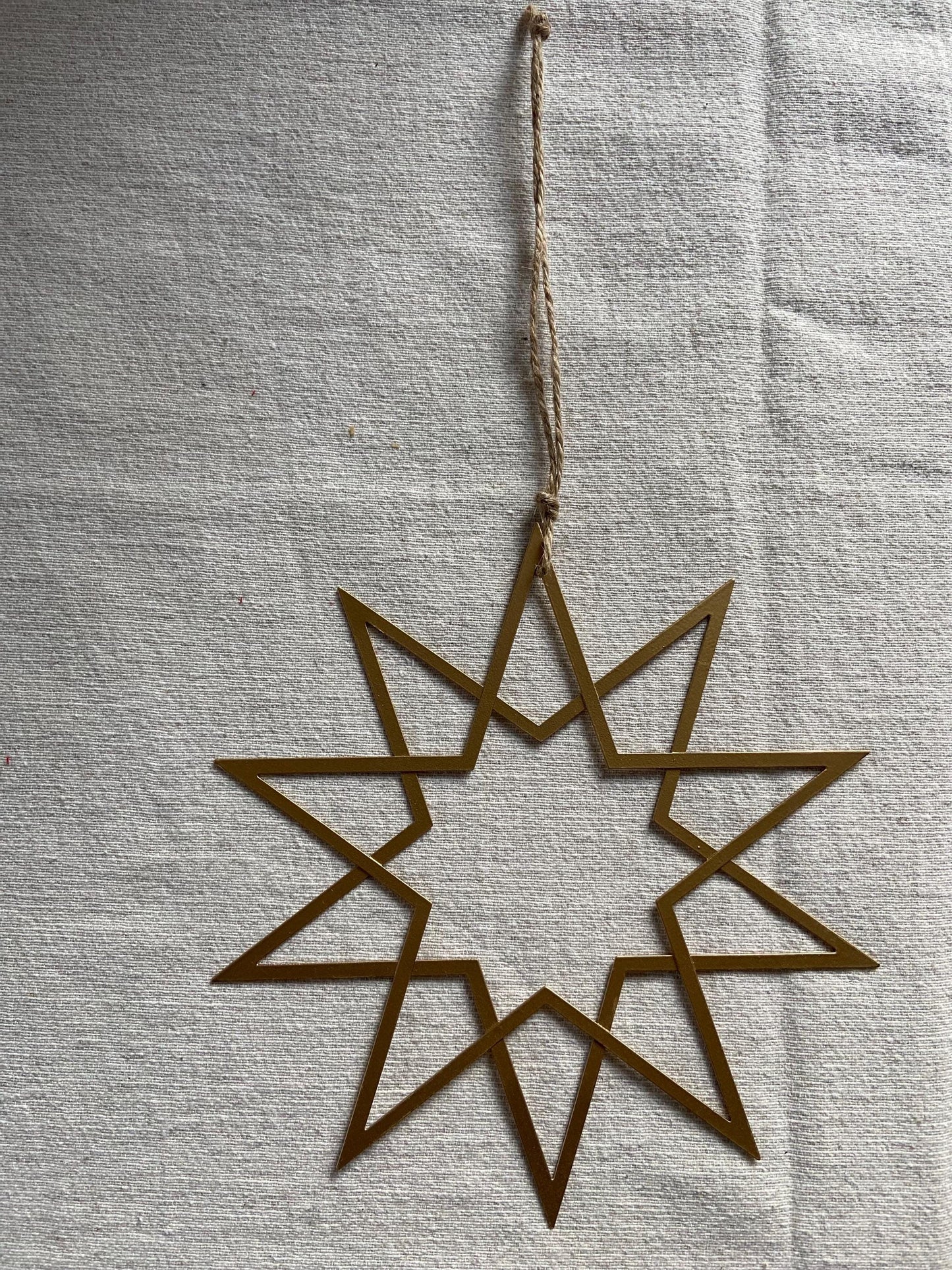 Stern | Metallstern | Weihnachtsstern | gold | Weihnachten | Advent | Weihnachtsdeko | Fensterdeko | Anhänger | Adventsdeko | Christbaum