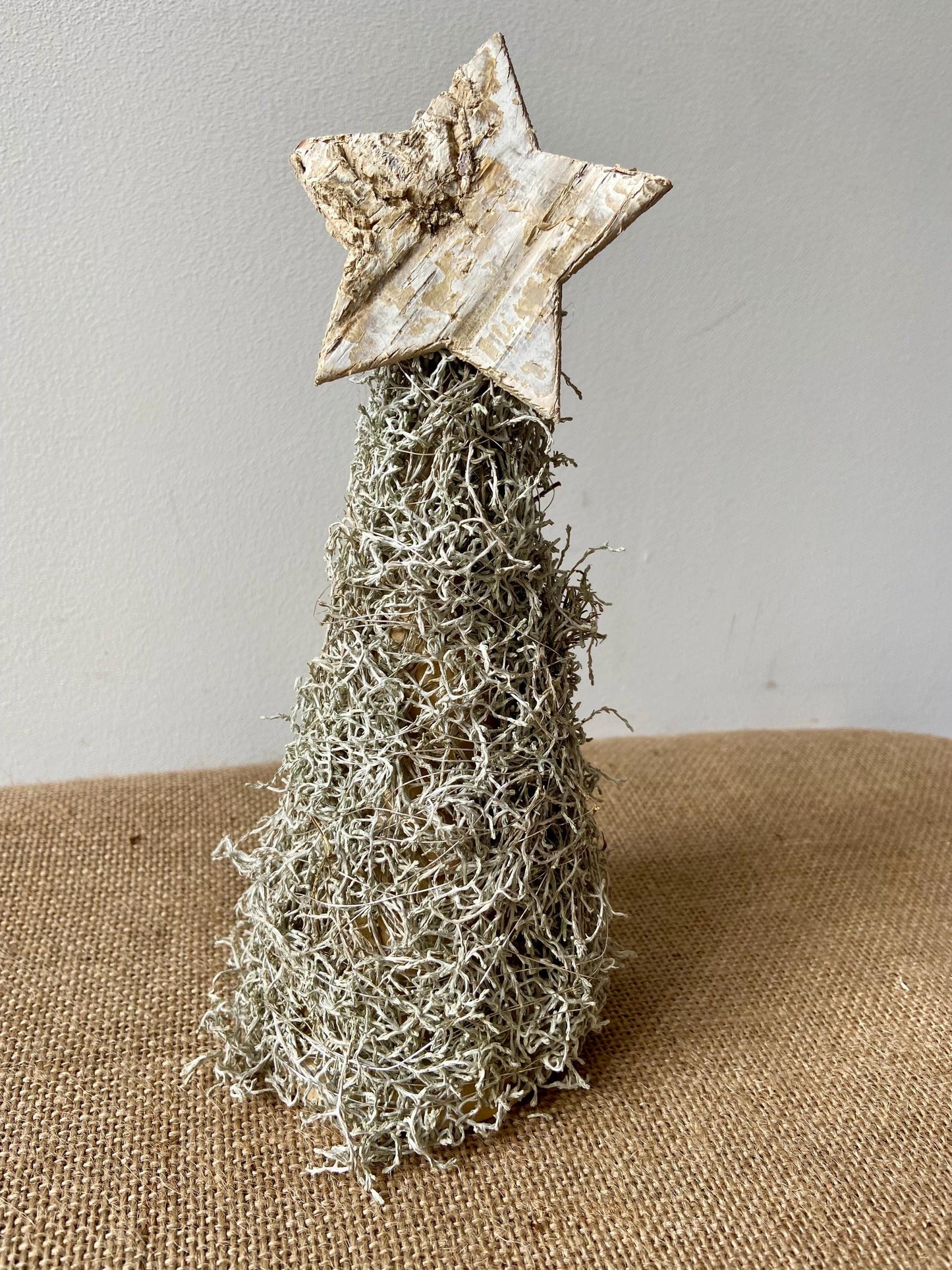 Weihnachtsbaum Silberdraht mit Stern | Tannenbaum | Silberdraht Bäumchen | Advent | Weihnachten | Winter | Mini-Tannenbaum | Stern | Birke