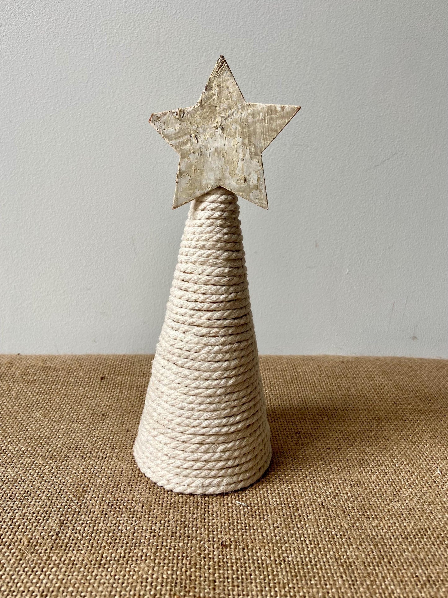 Weihnachtsbaum Wolle mit Stern | Tannenbaum | GarnBäumchen | Advent | Weihnachten | Winter | Mini-Tannenbaum | Stern | Birke