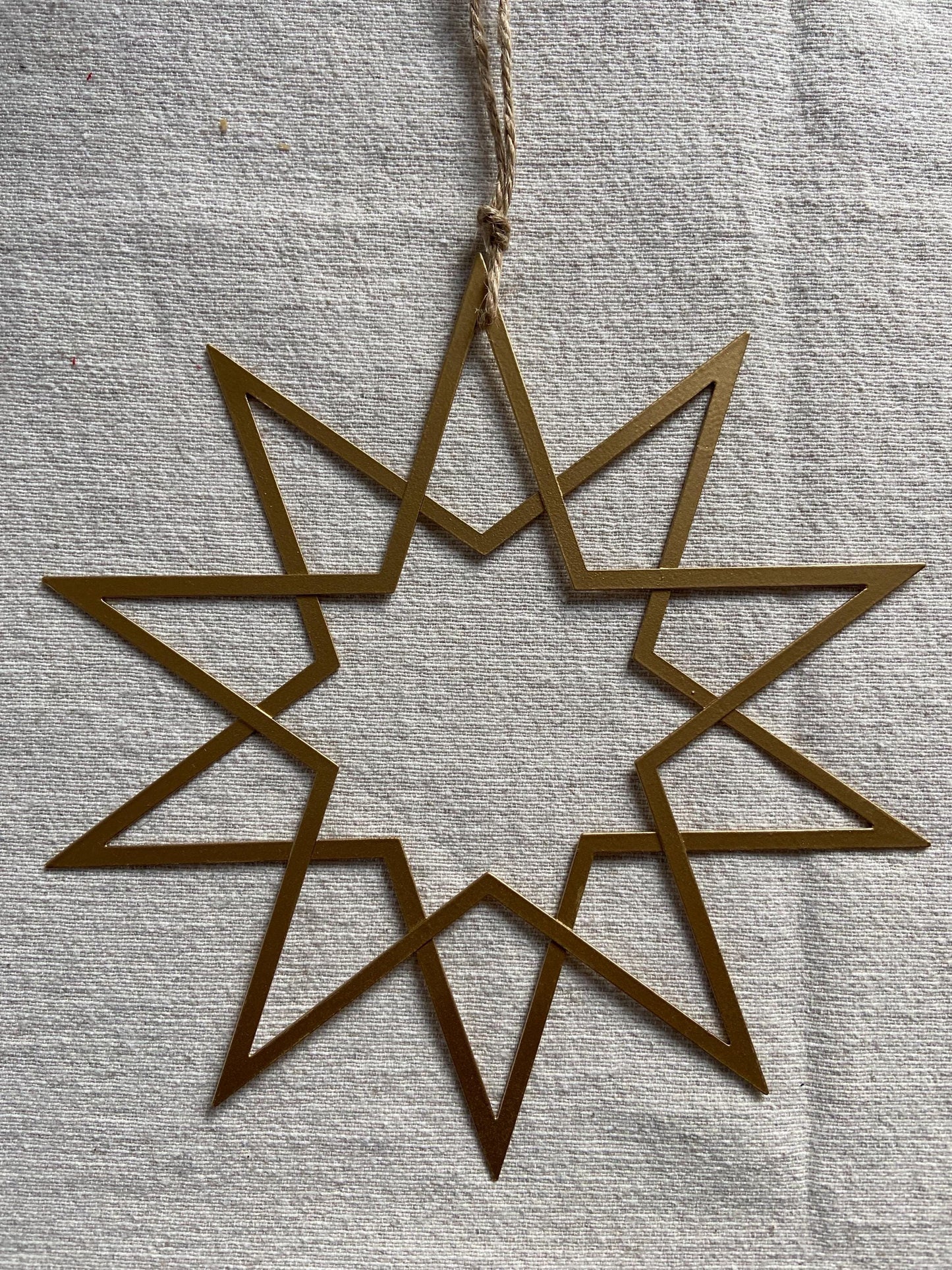 Stern | Metallstern | Weihnachtsstern | gold | Weihnachten | Advent | Weihnachtsdeko | Fensterdeko | Anhänger | Adventsdeko | Christbaum