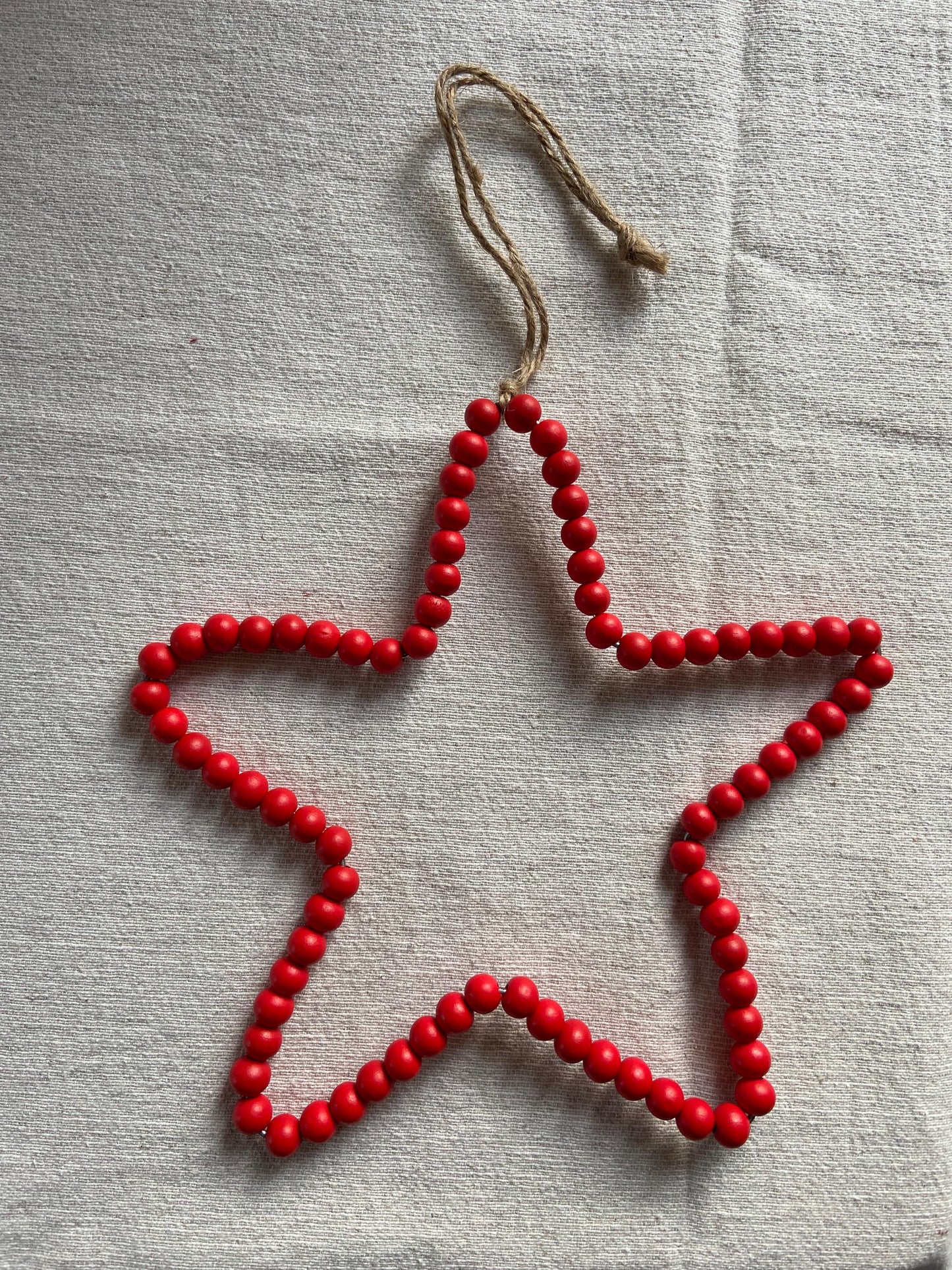 Stern | Holzperlen | Anhänger | Weihnachten | Baumschmuck | Geschenkschmuck | schwarz | Christbaum | Winterdeko | Advent | Skandinsvisch
