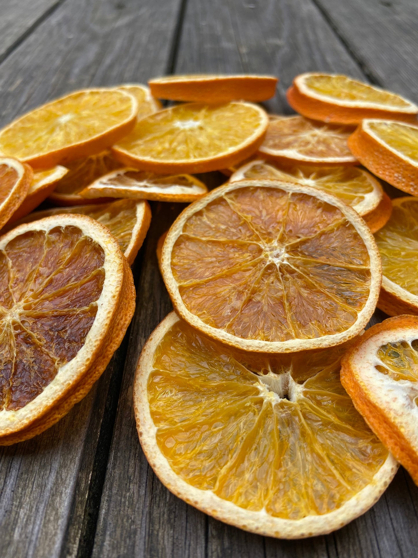 getrocknete Orangenscheiben