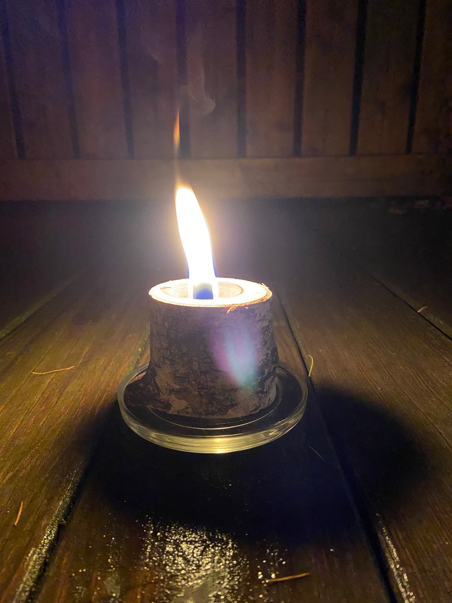 Outdoor Licht | Mini-Schwedenfeuer | Birken Kerze