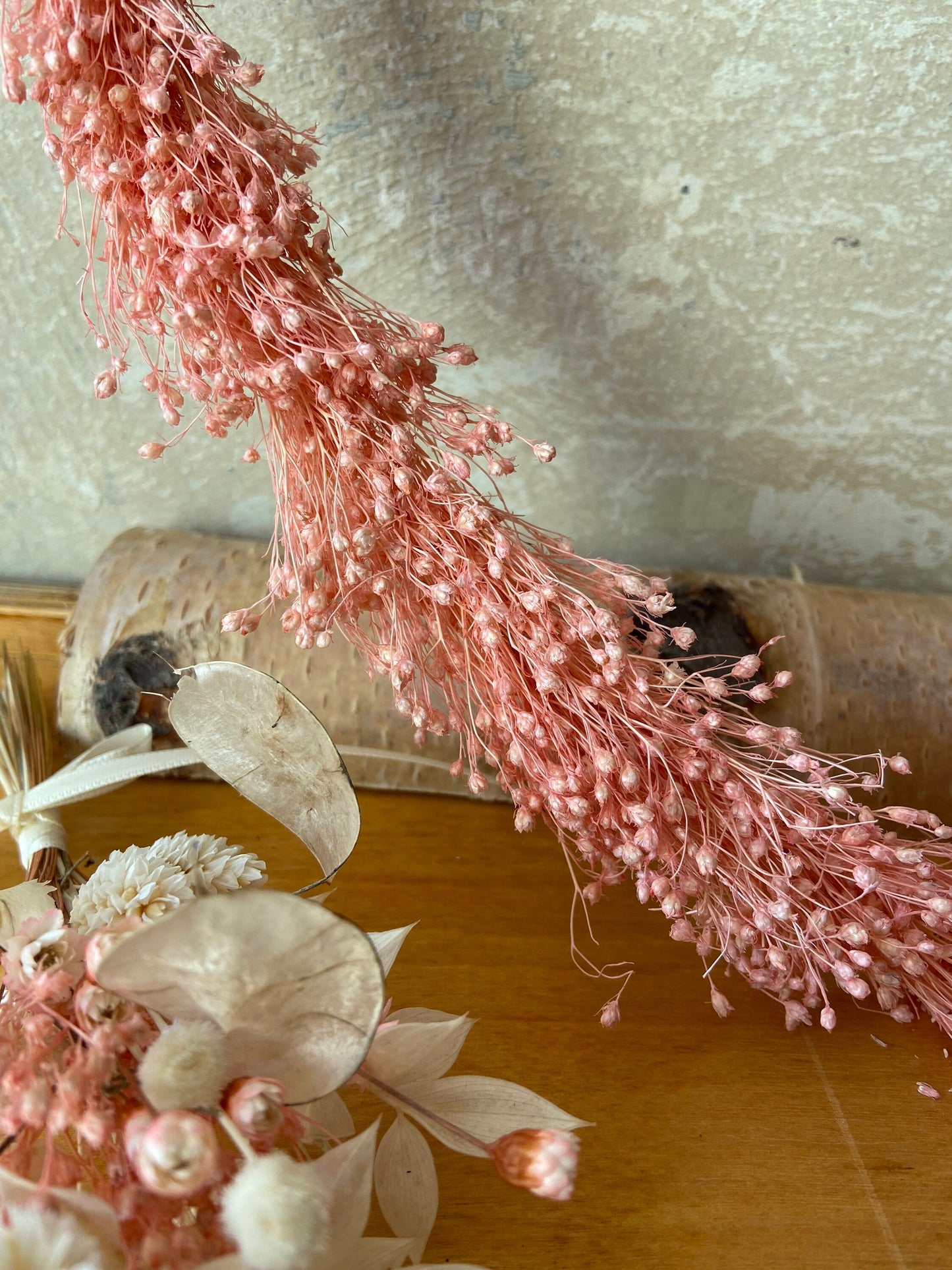 Herz | Trockenblumen | rosé