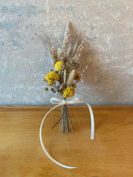 Trockenblumenstrauß | klein | gelb