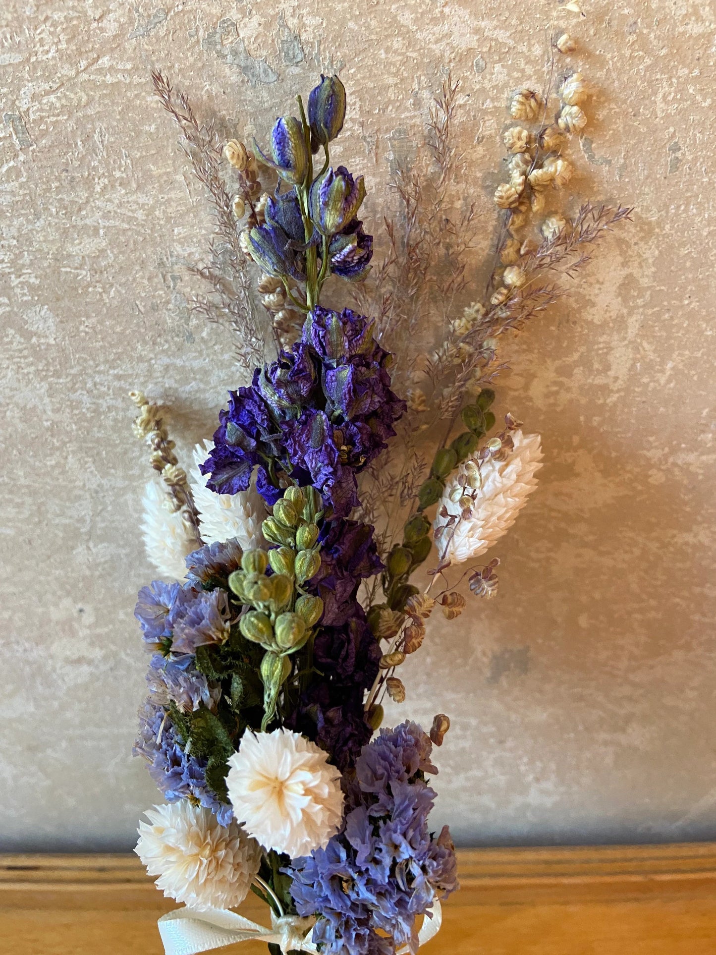 Trockenblumenstrauß | klein | blau