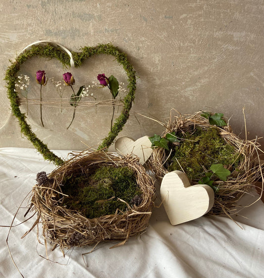 Nest | Frühling | Ostern | flach