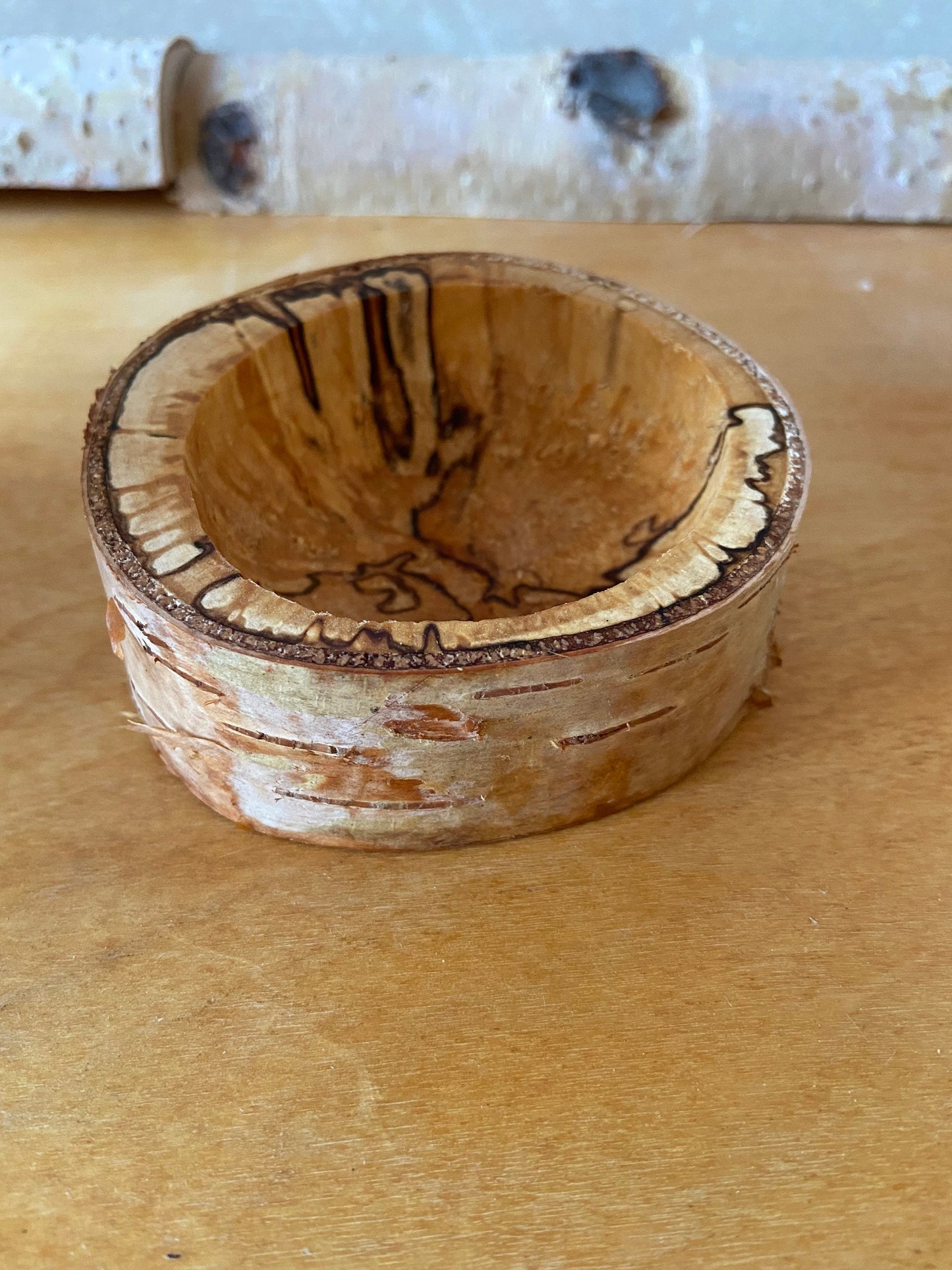 Schale aus Birkenholz | Birke | Naturdeko | Schmuckschale | Schlüsselschale