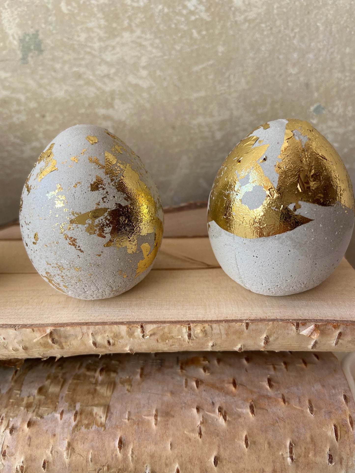 Betonei mit Gold | Osterei | Goldei | Ostern | Ostertisch | Osterdeko | Deko | Einladung | Tischdeko