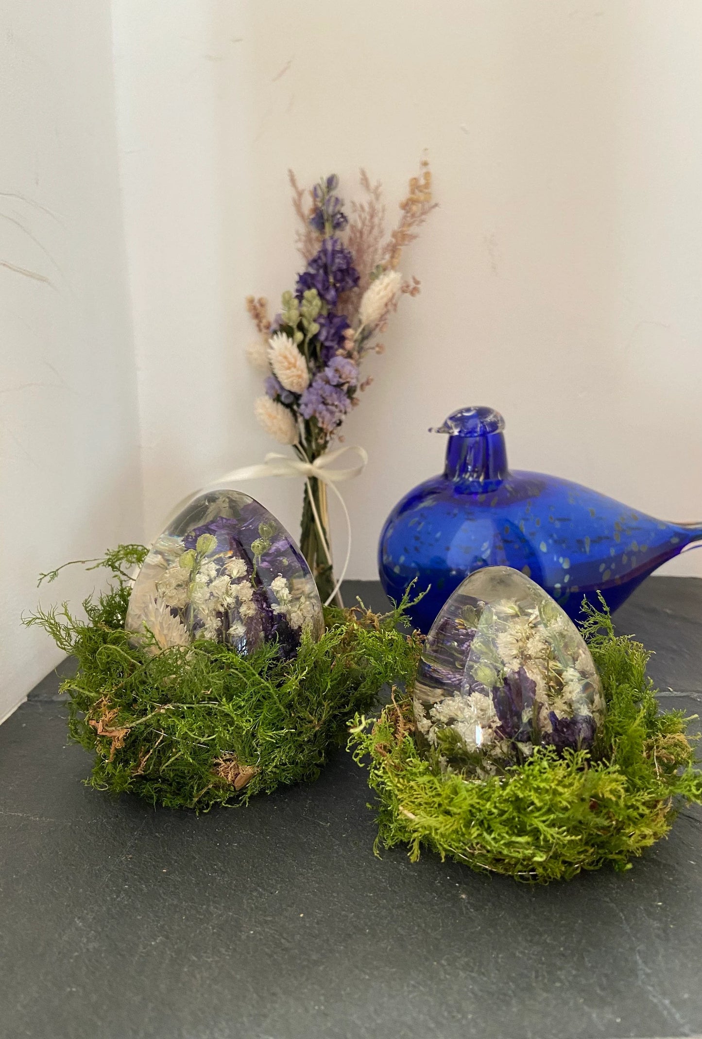 Osterei | Blütenei | Epoxi | getrocknete Blüten | Ostern | Ostertisch | Osterdeko |Trockenblumen | Tischdeko