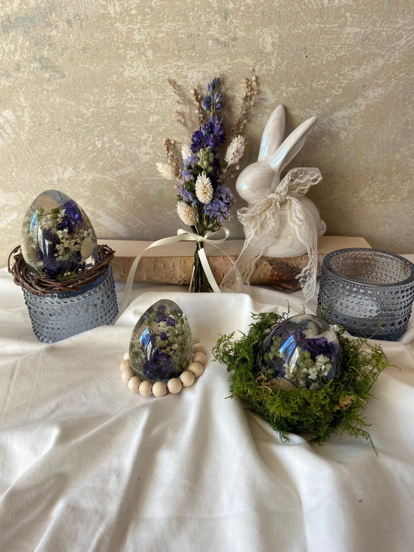 Osterei | Blütenei | Epoxi | getrocknete Blüten | Ostern | Ostertisch | Osterdeko |Trockenblumen | Tischdeko
