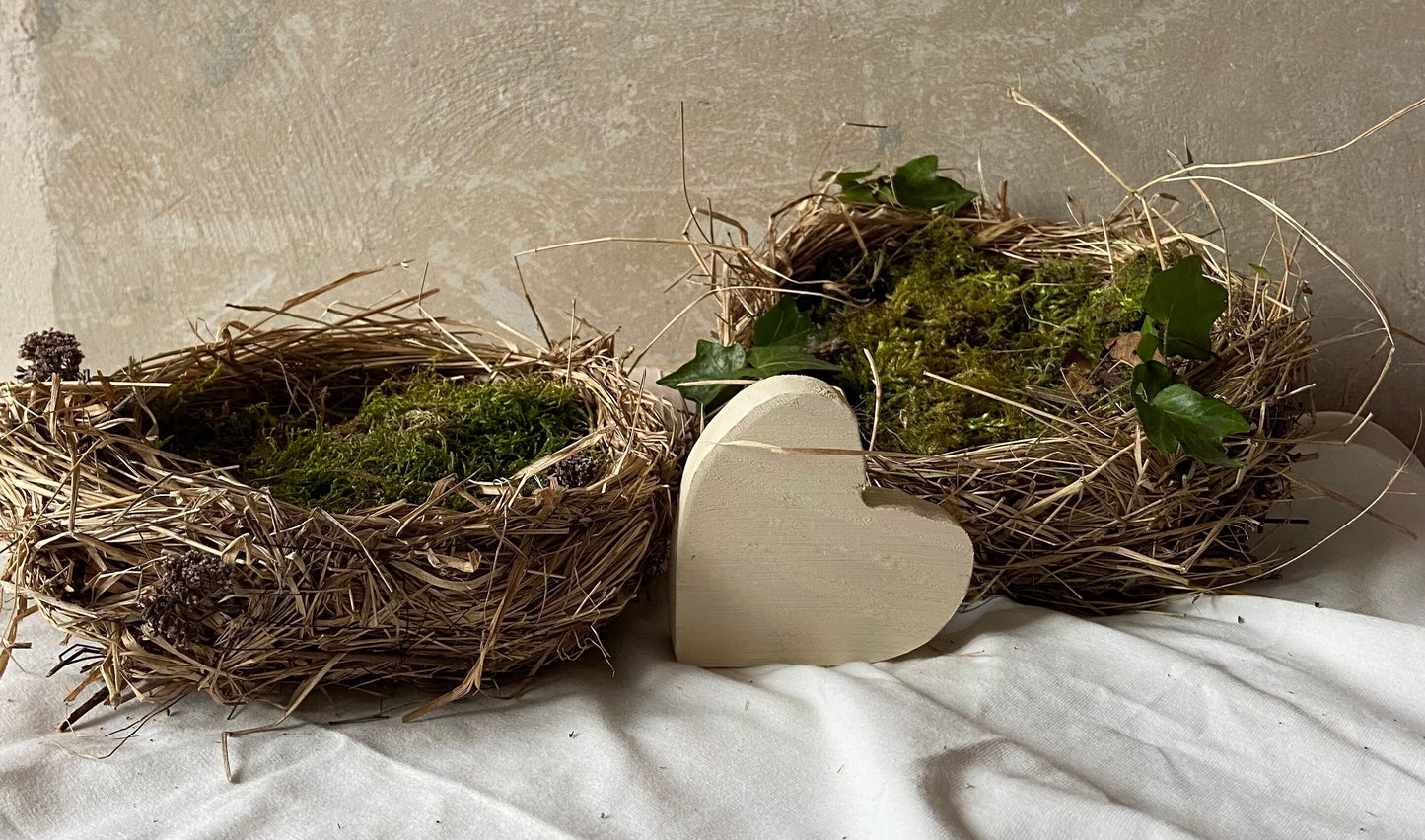 Nest | Frühling | Ostern | flach