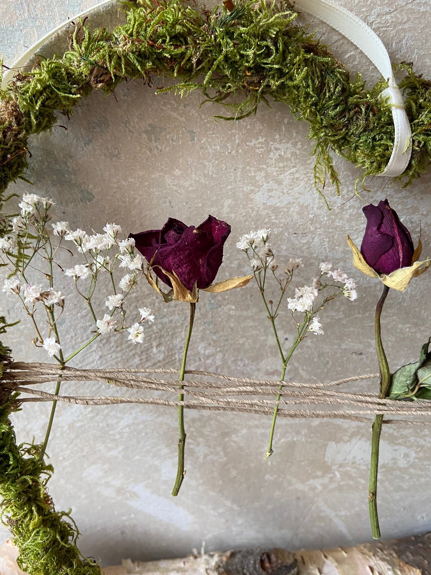 Herz | Trockenblumen | Moos | Rosen | getrocknete Blüten | Liebe | kleine Geschenke | Muttertag | Love