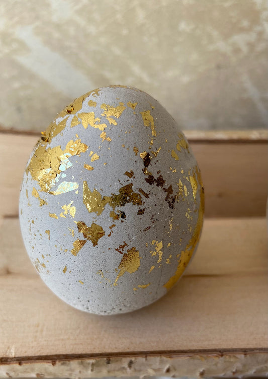 Betonei mit Gold | Osterei | Goldei | Ostern | Ostertisch | Osterdeko | Deko | Einladung | Tischdeko